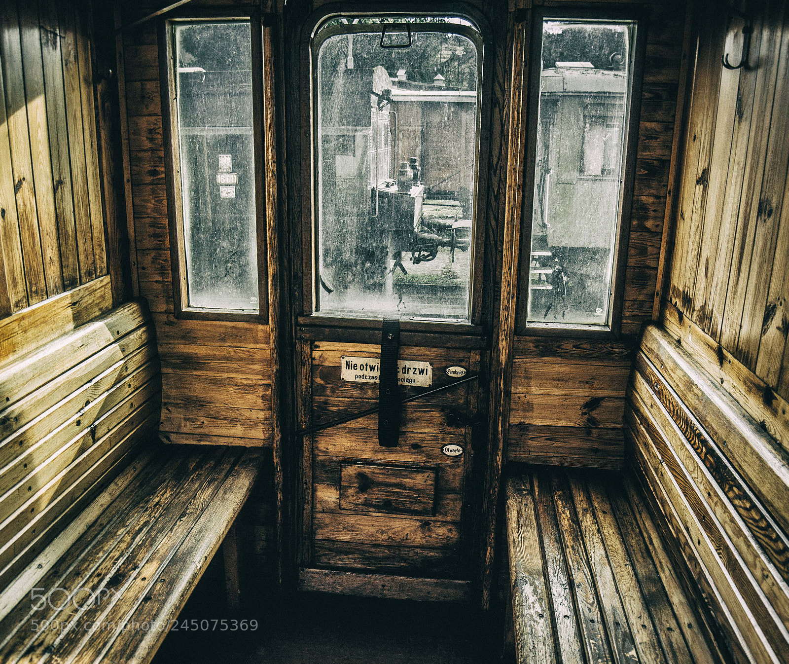 Nikon D7100 sample photo. Inside old train photography