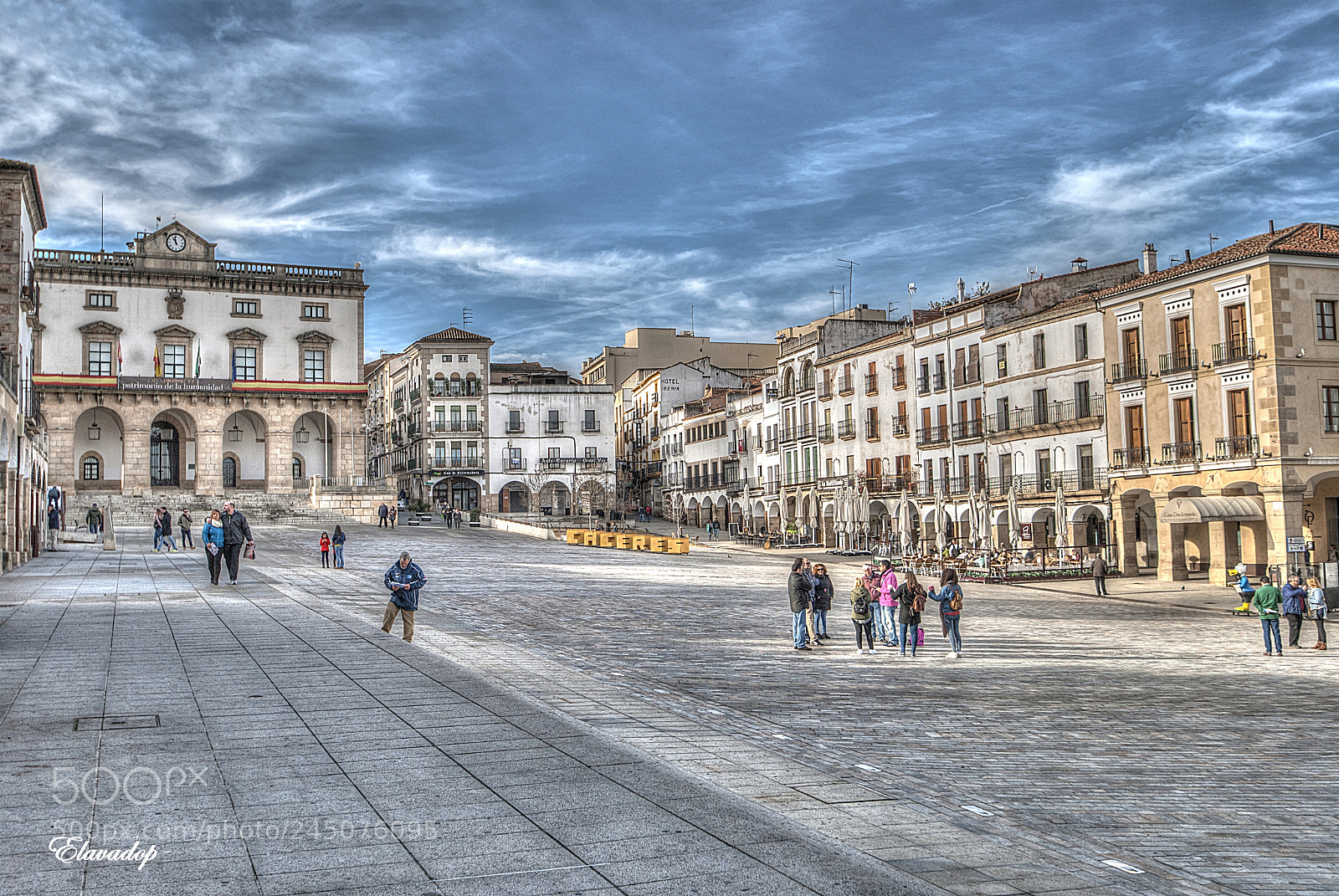 Nikon D3000 sample photo. Cáceres (plaza mayor) photography