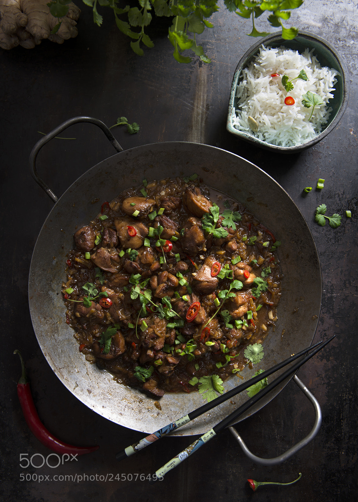 Nikon D800 sample photo. Vietnamese honey & ginger chicken photography