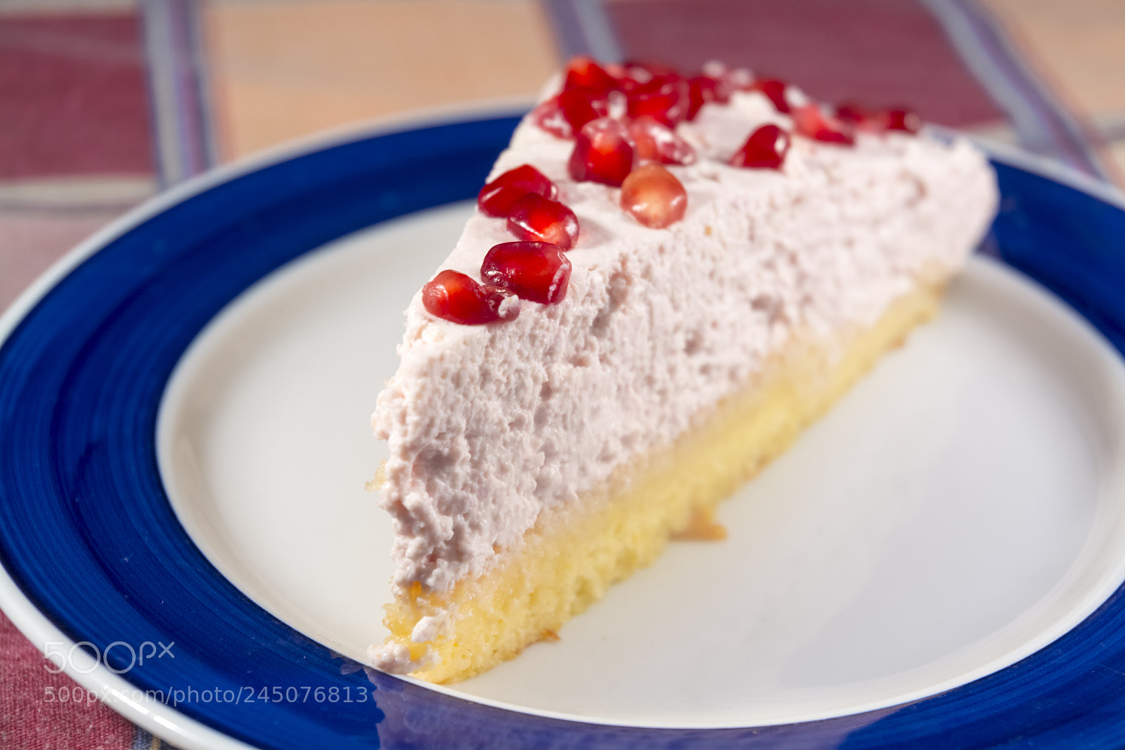 Nikon D7100 sample photo. Pomegranate cottage cheese cake photography
