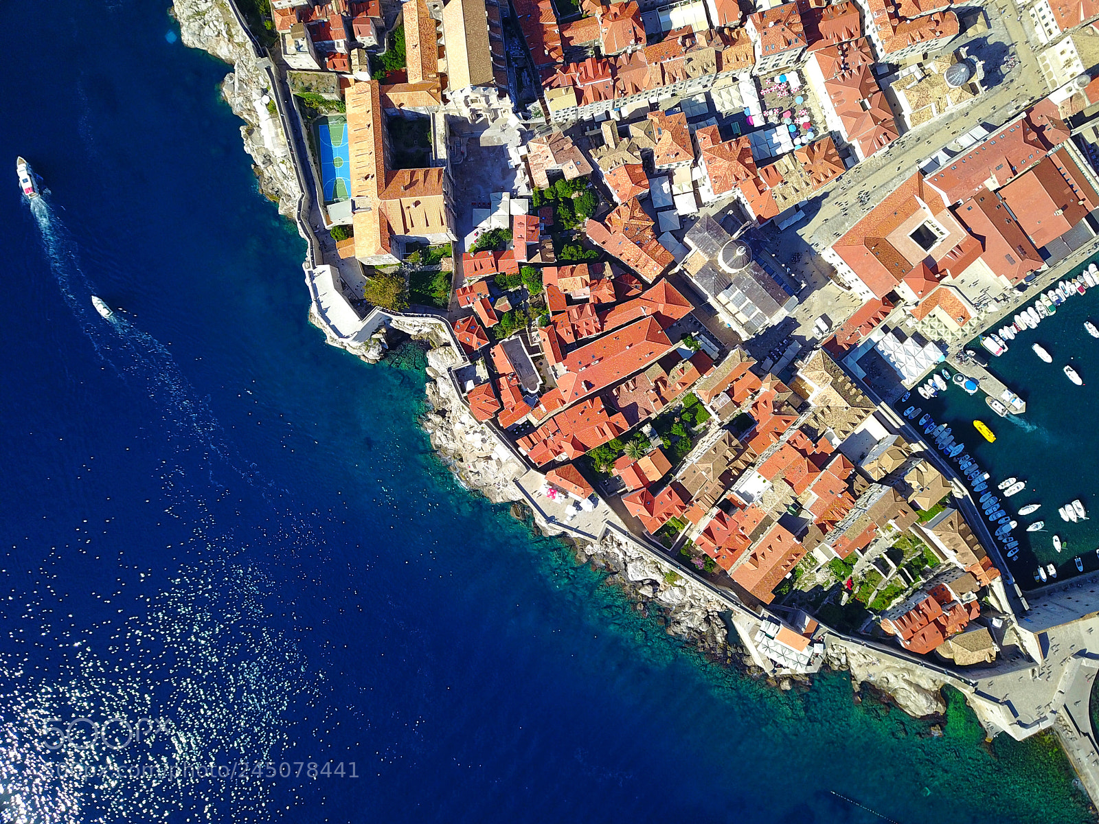 DJI FC220 sample photo. Flying over fortified old photography