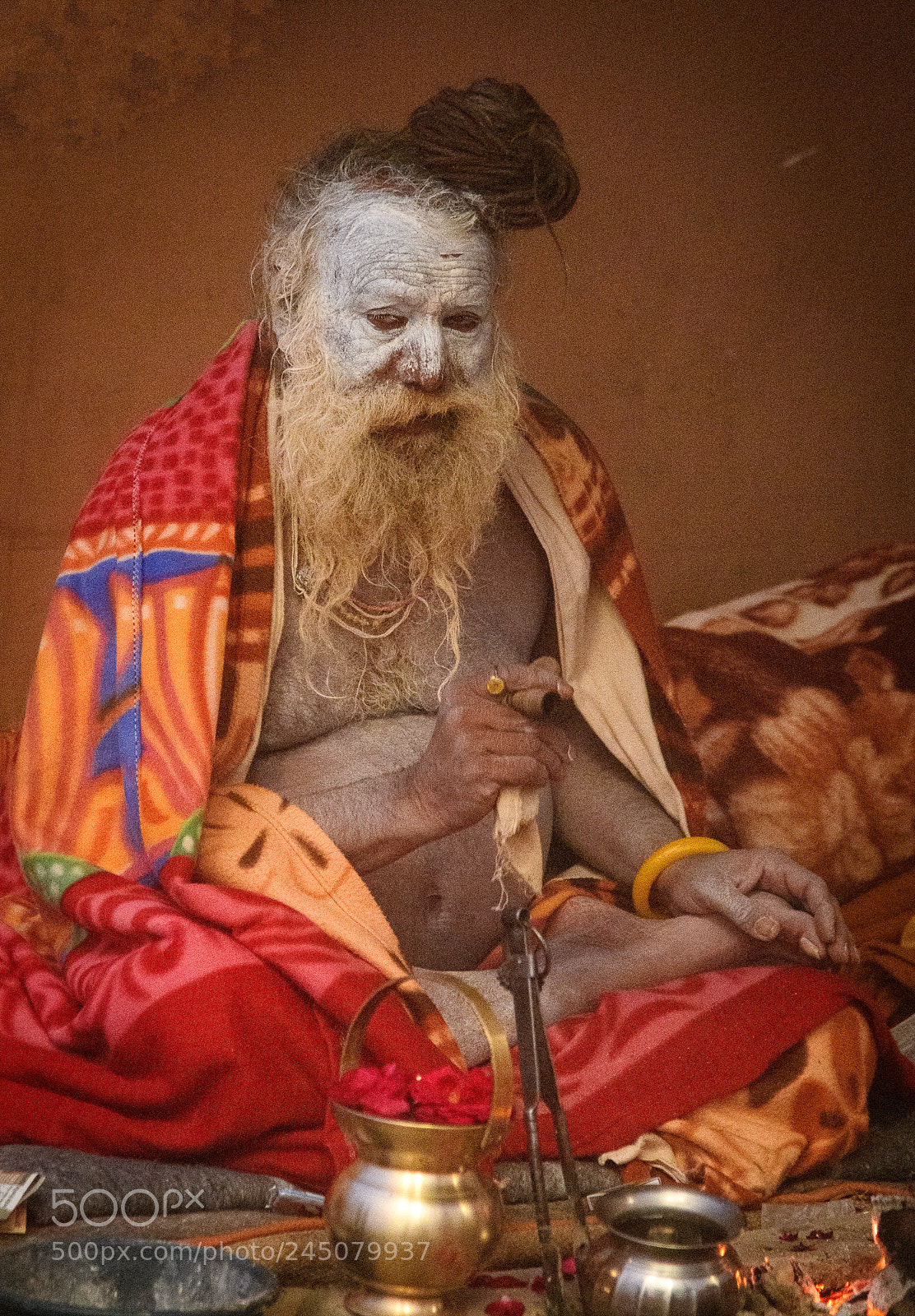 Nikon D850 sample photo. A varanasi sadhu photography