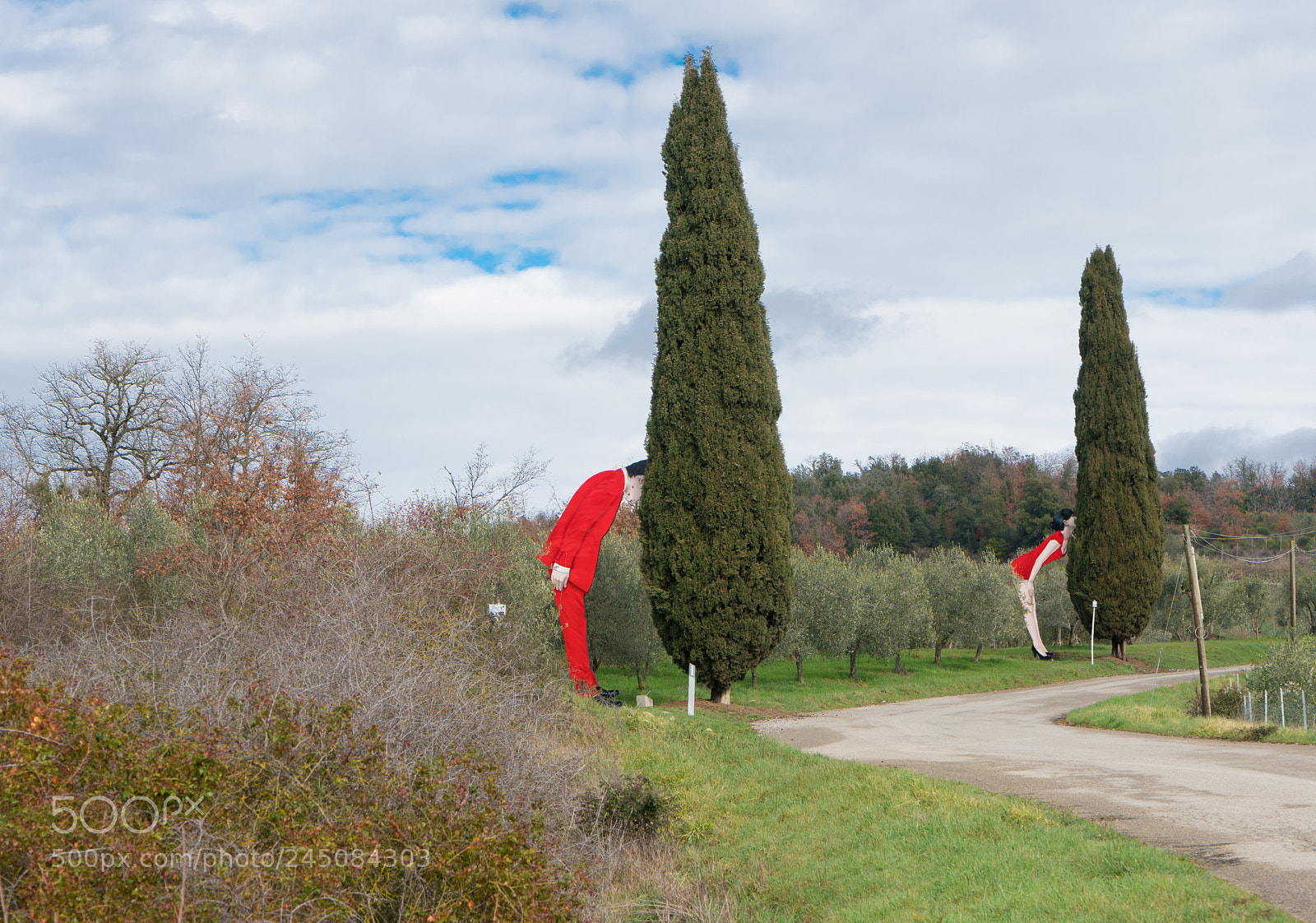 Sony a7R II sample photo. Cipressi & people photography