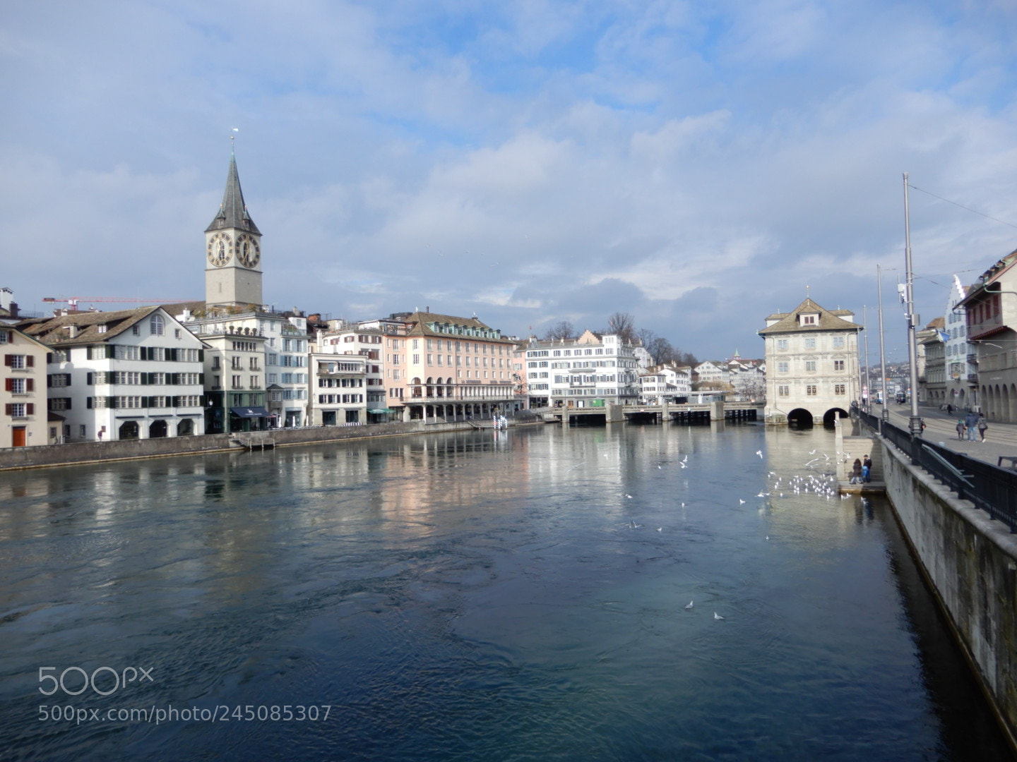Nikon Coolpix A900 sample photo. Zurich in winter photography