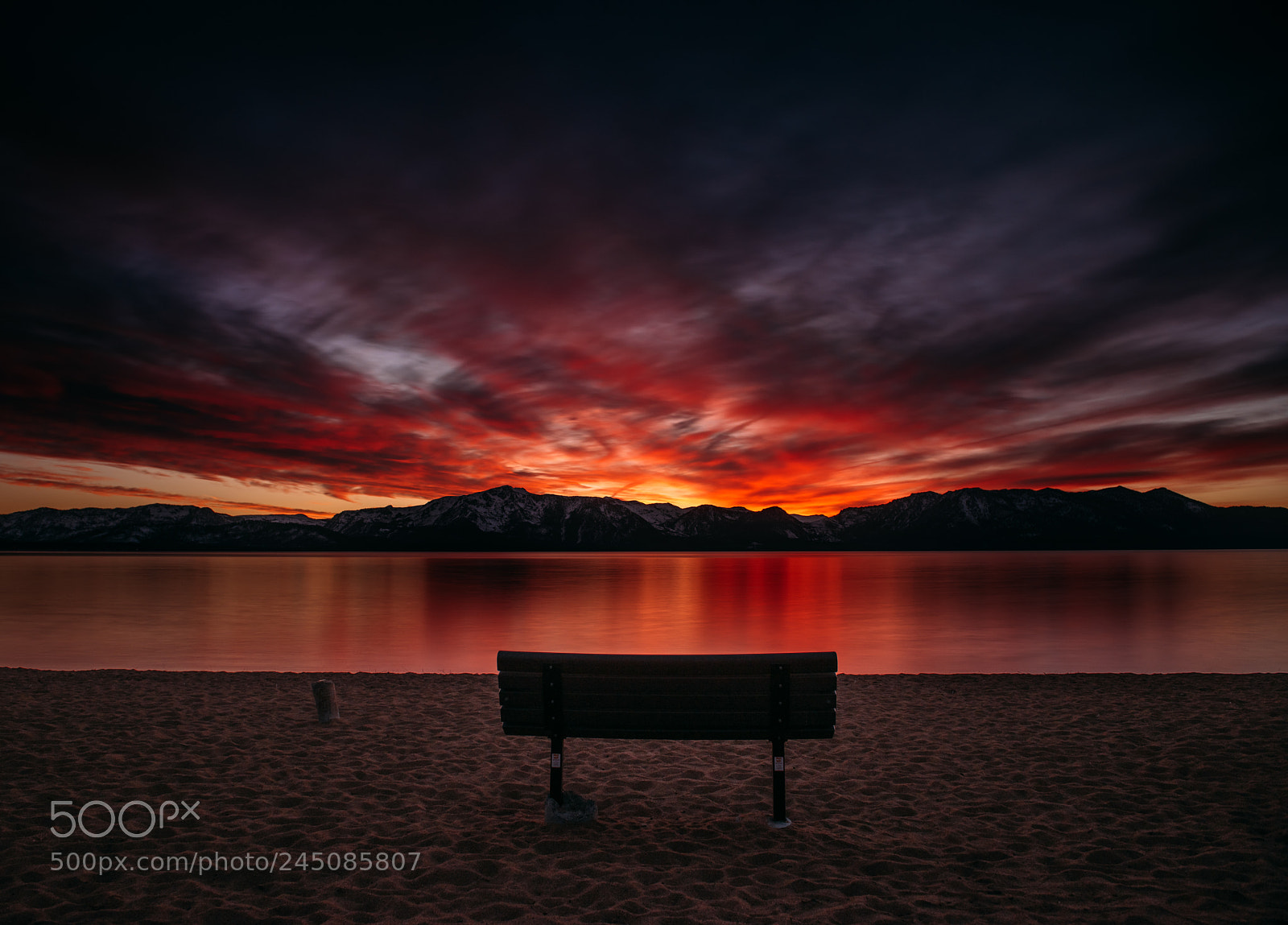 Nikon D810 sample photo. Sunset in lake tahoe photography