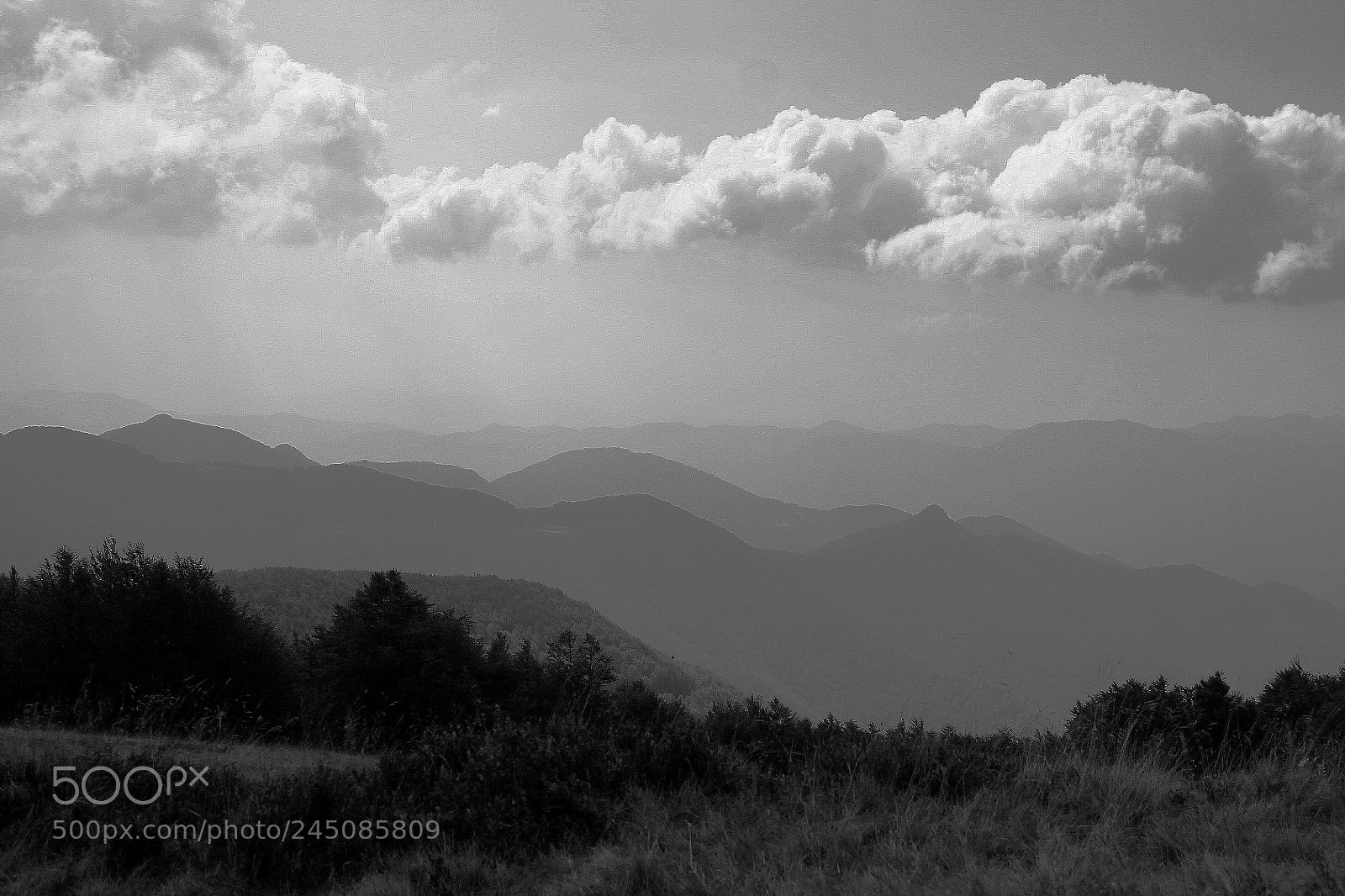 Canon EOS 1100D (EOS Rebel T3 / EOS Kiss X50) sample photo. Mountains in black and photography