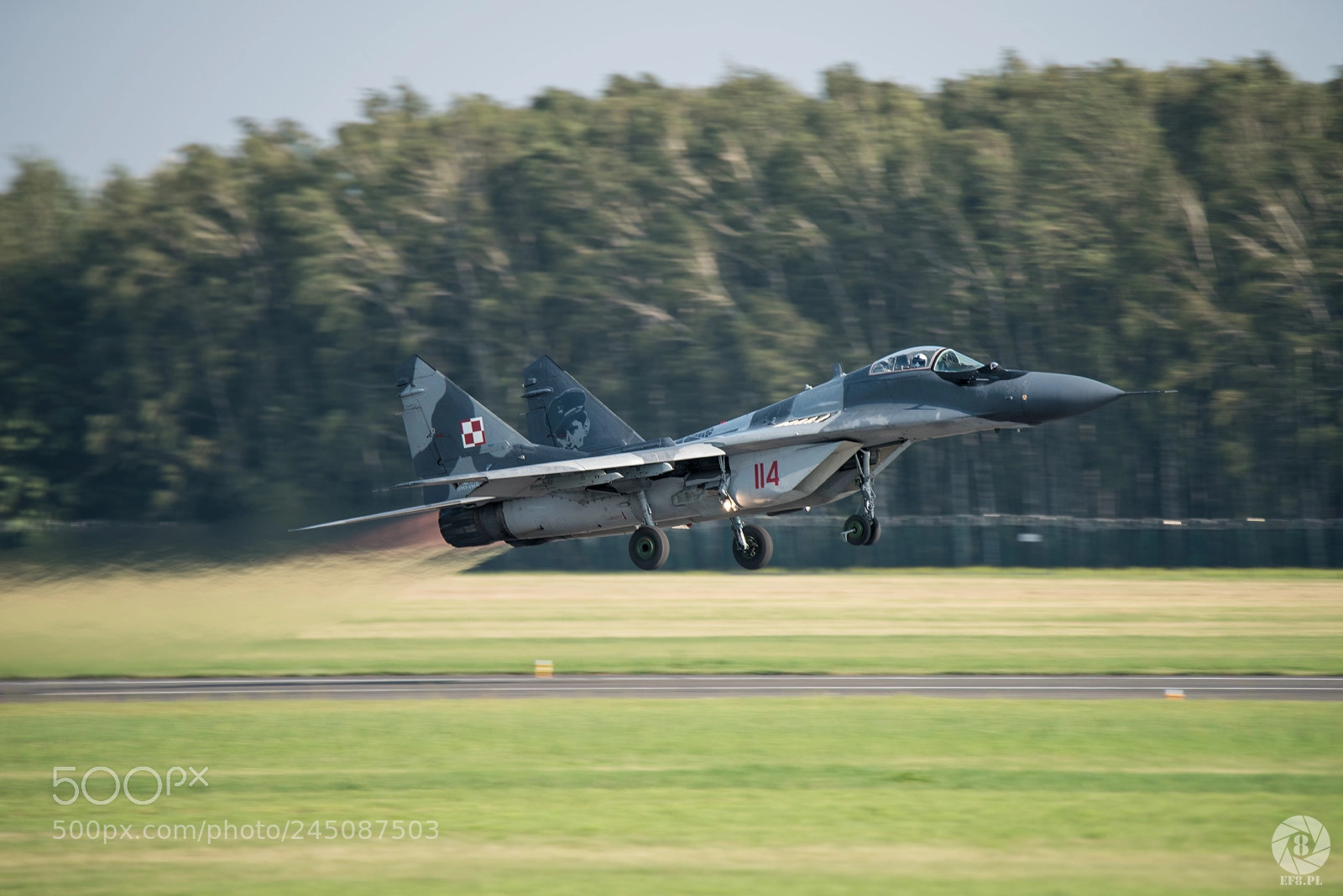 Nikon D810 sample photo. Mig-29 take off photography