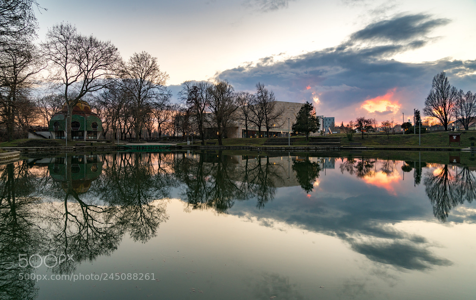 Sony a7R II sample photo. Sunset mirror photography