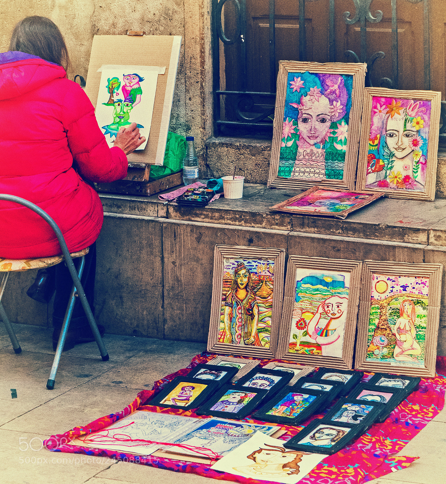 Sony Cyber-shot DSC-RX10 II sample photo. Street artist valencia sony photography