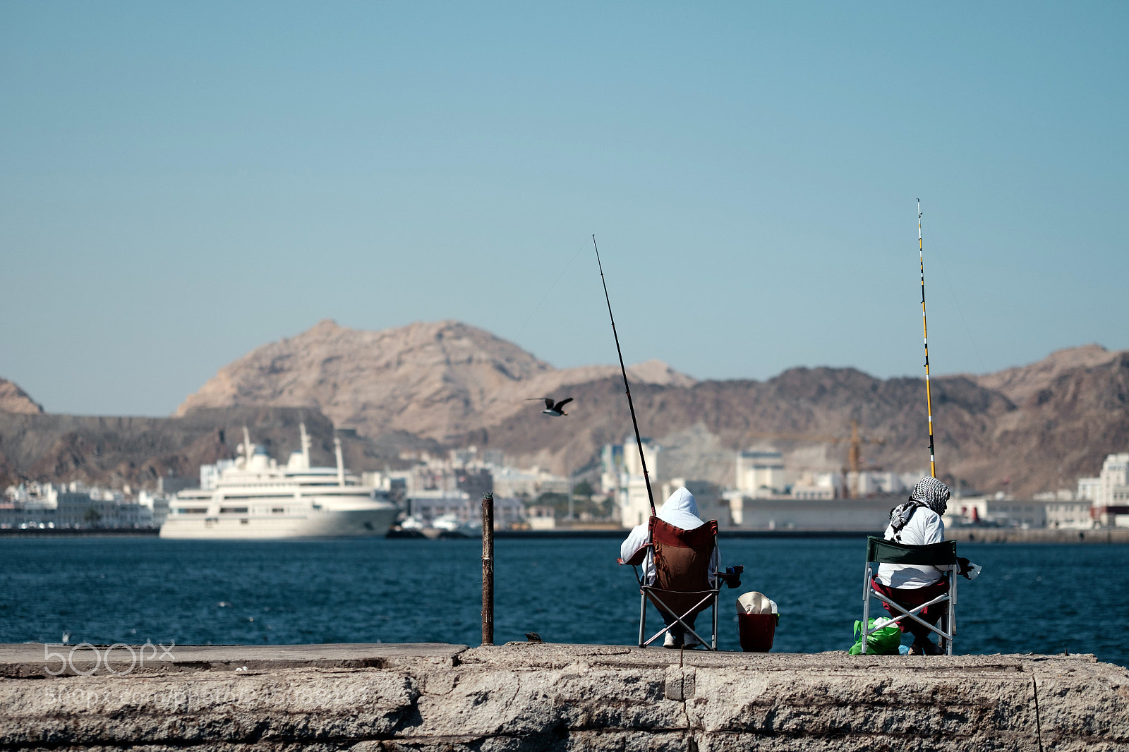 Fujifilm X-T1 sample photo. Fishing at the harbour photography