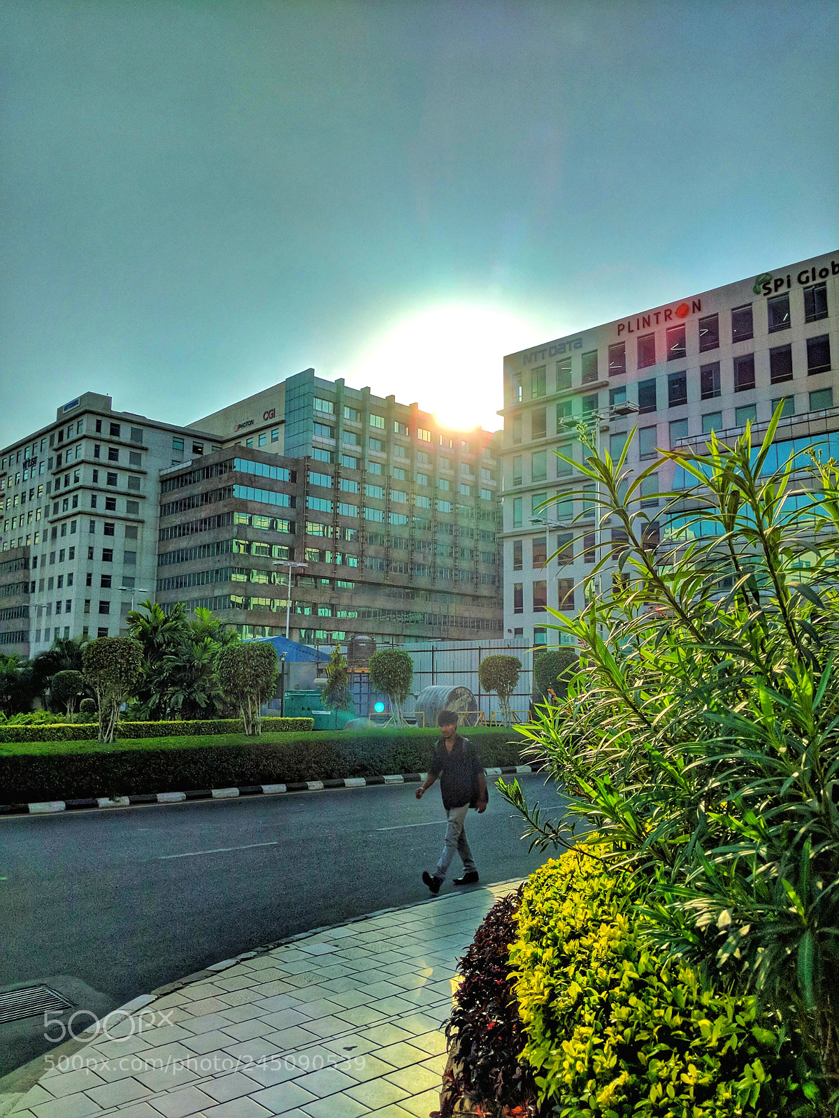Google Pixel 2 sample photo. Dusk ahead photography