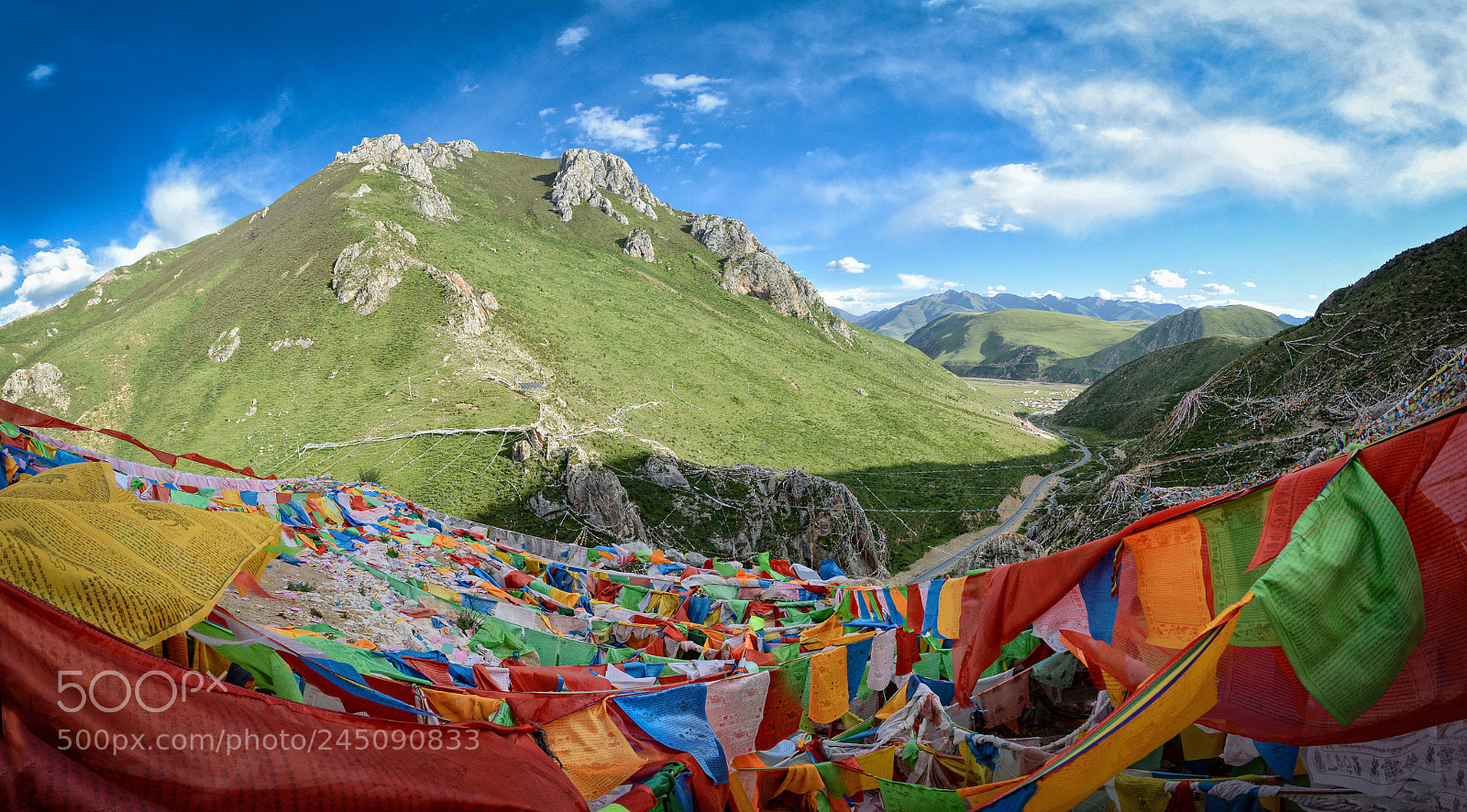 Nikon D5200 sample photo. Flying prayer flags. photography