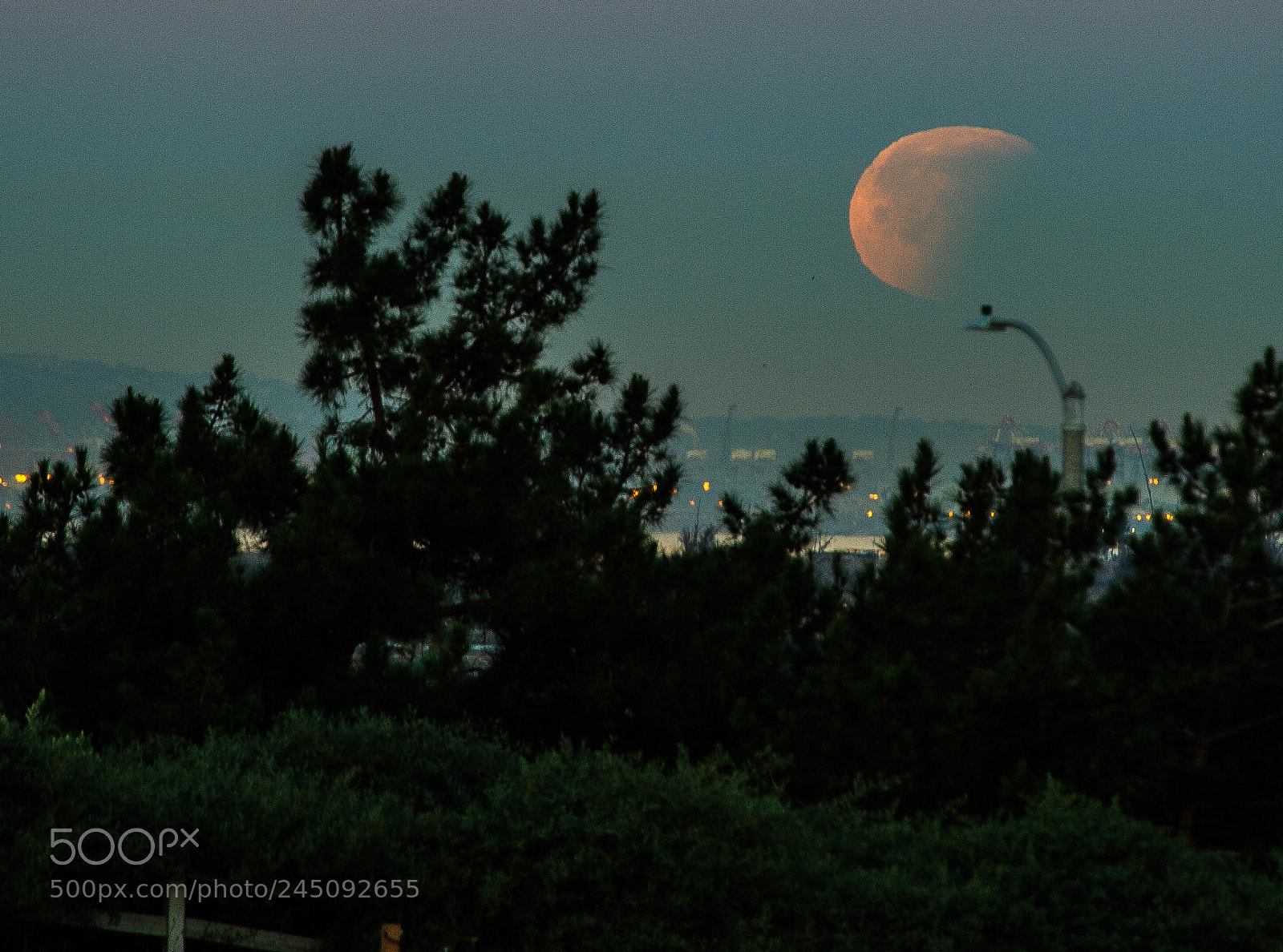 Nikon D3S sample photo. Moonset photography