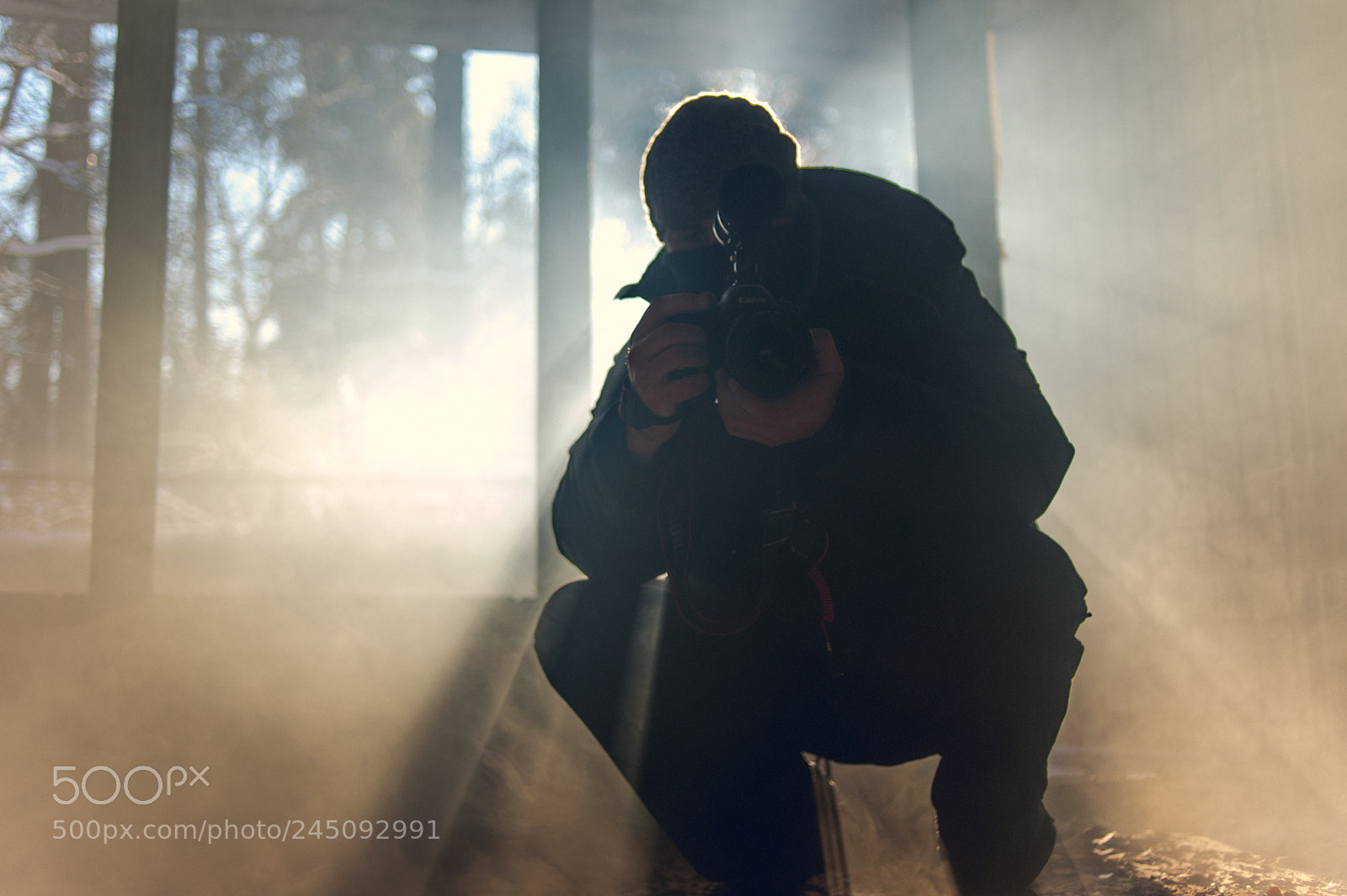 Nikon D700 sample photo. Smoke and lights photography