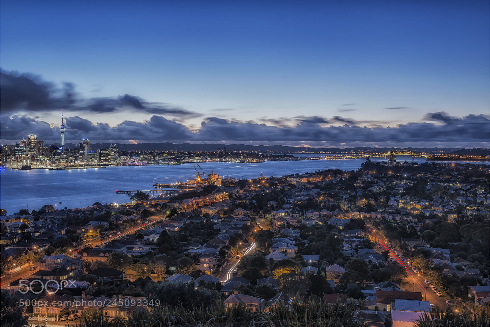 Nikon D800 sample photo. Harbor as night fell photography
