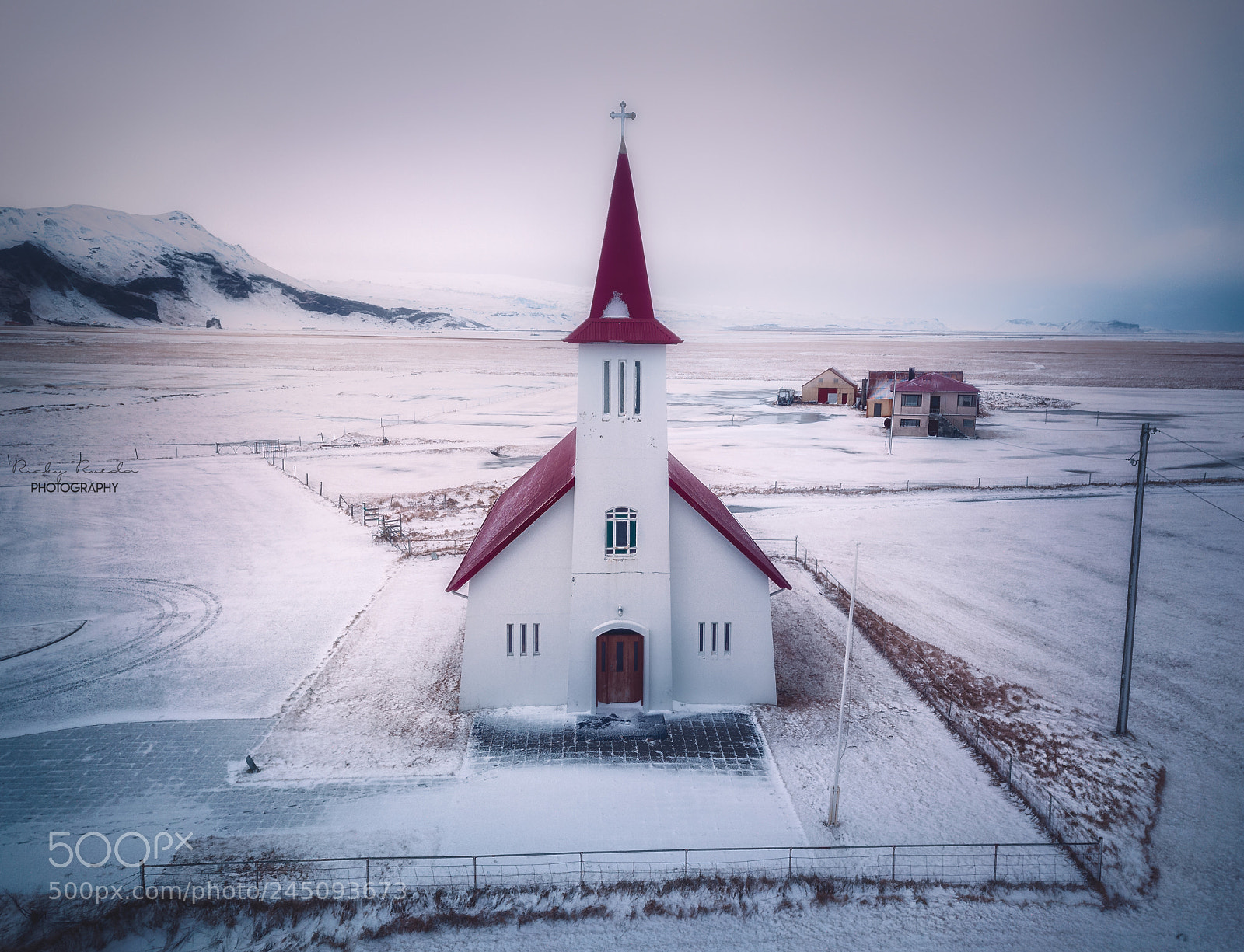 DJI FC220 sample photo. Iglesia islandia photography