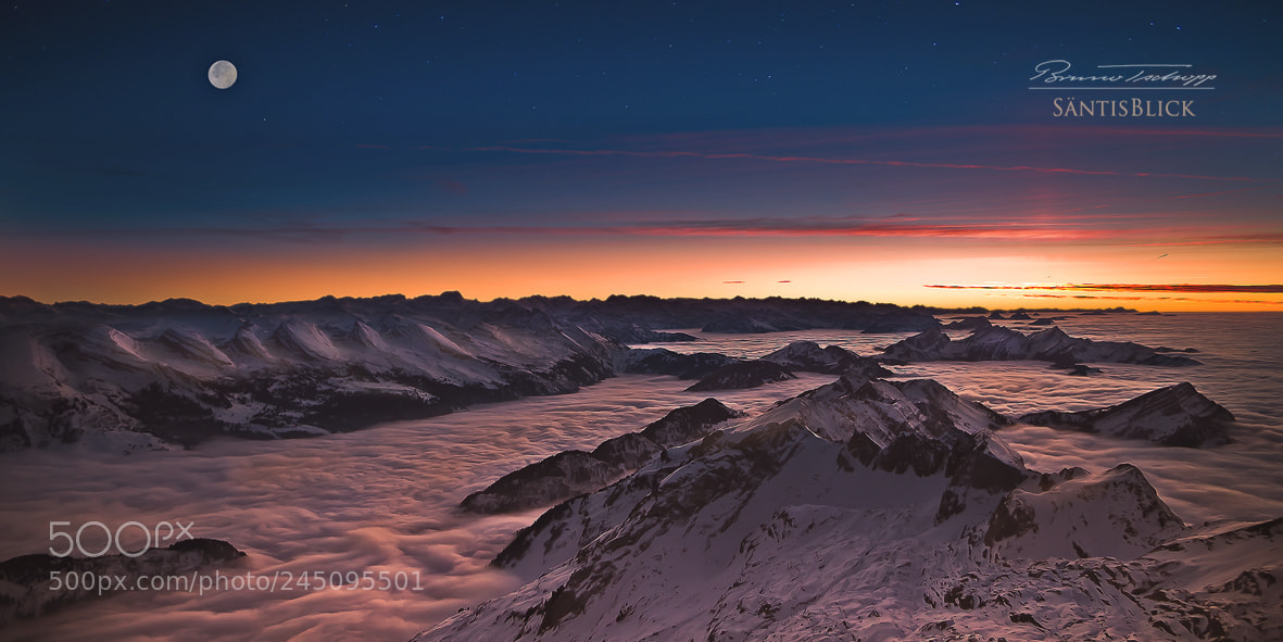 Pentax K-30 sample photo. Blick vom säntis photography