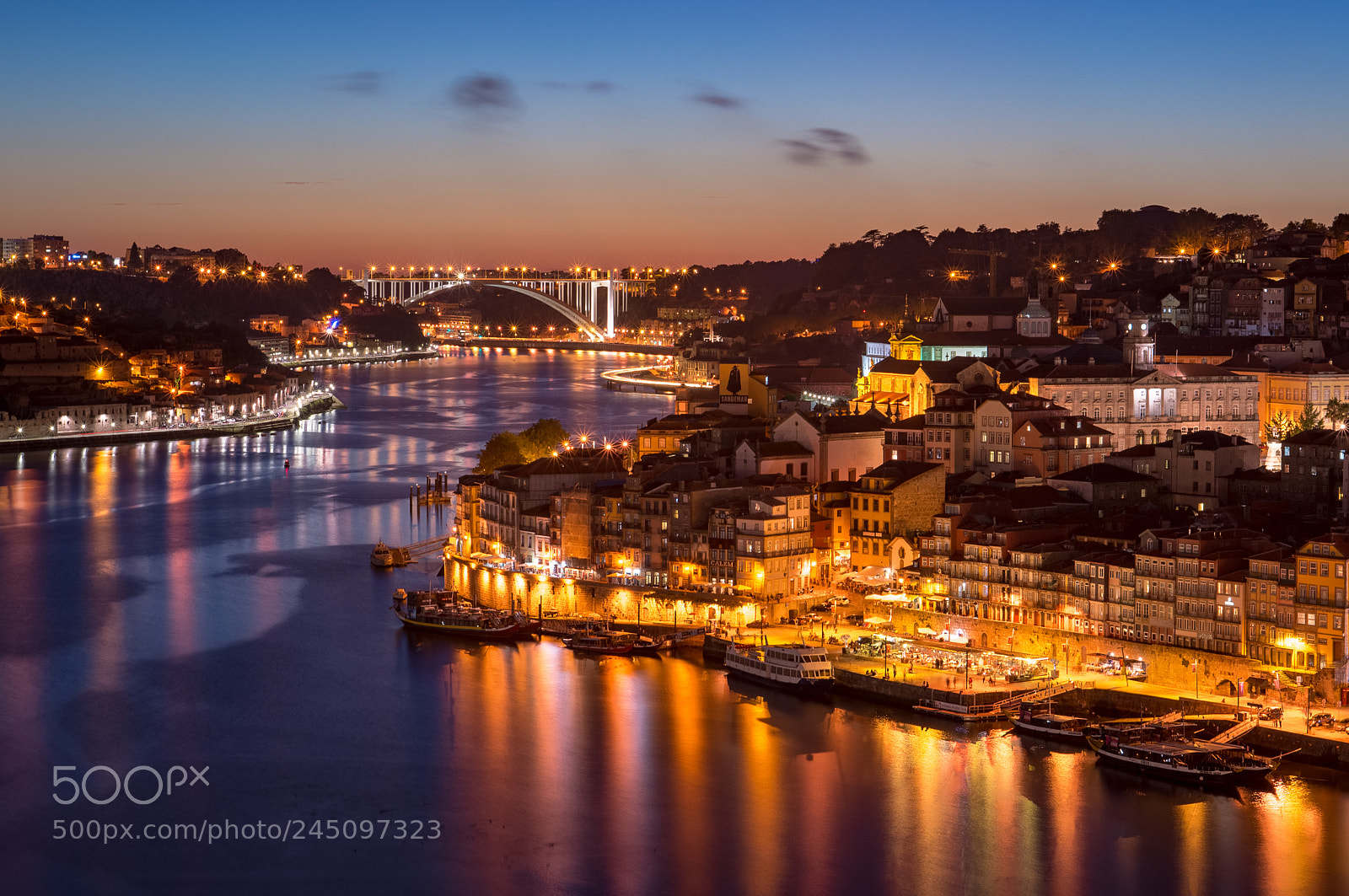 Sony Alpha NEX-5R sample photo. Charming sunset in porto photography