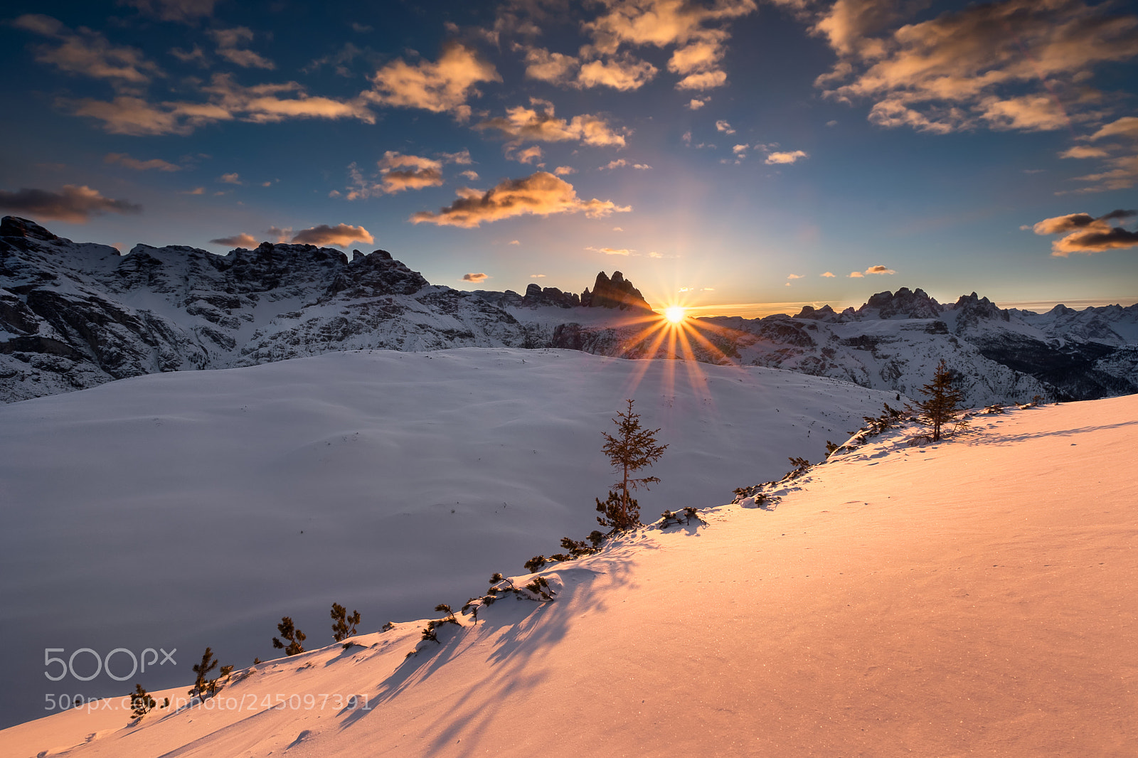 Fujifilm X-T2 sample photo. Sunrise over the drei photography