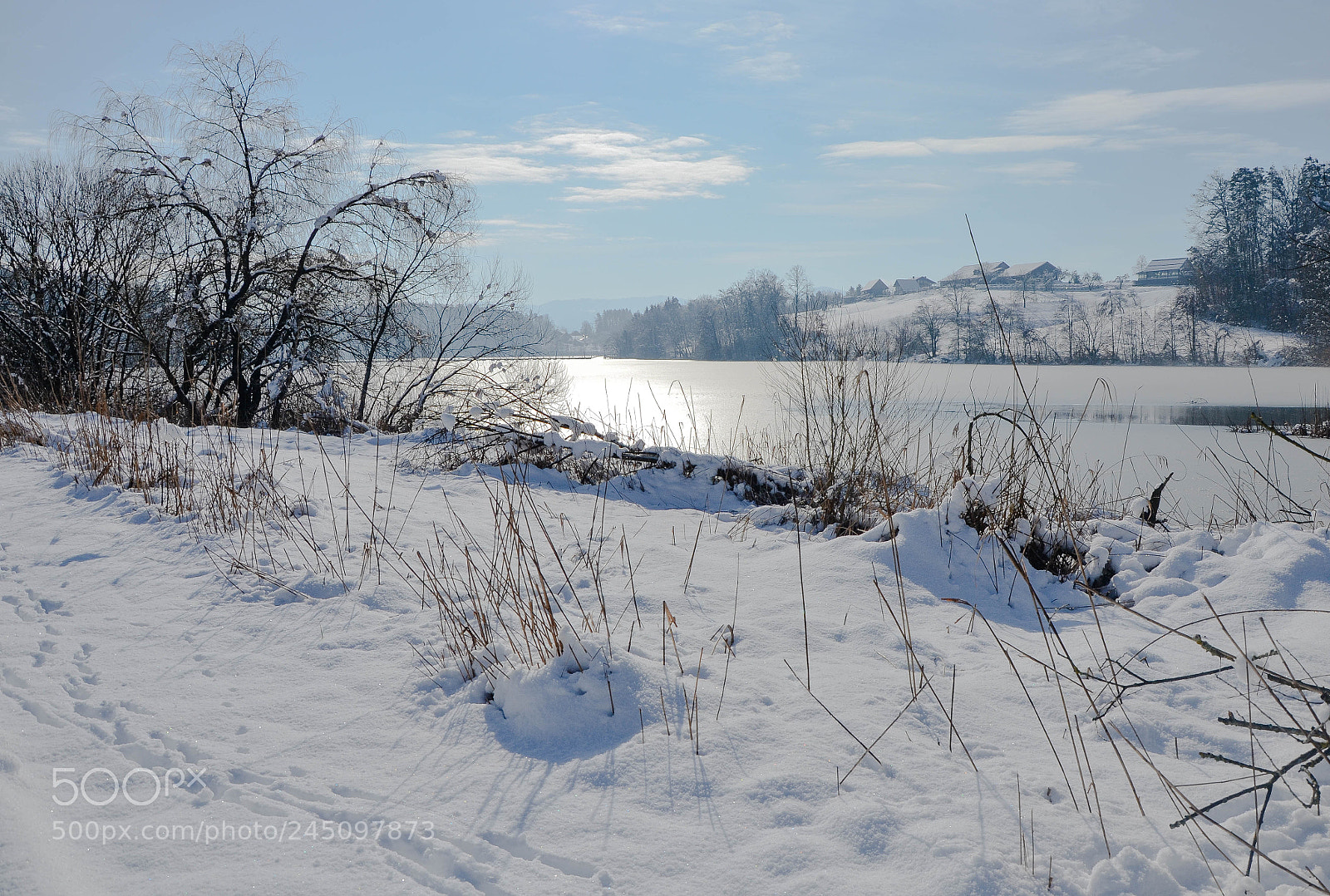 Nikon D5100 sample photo. Frozen lake photography