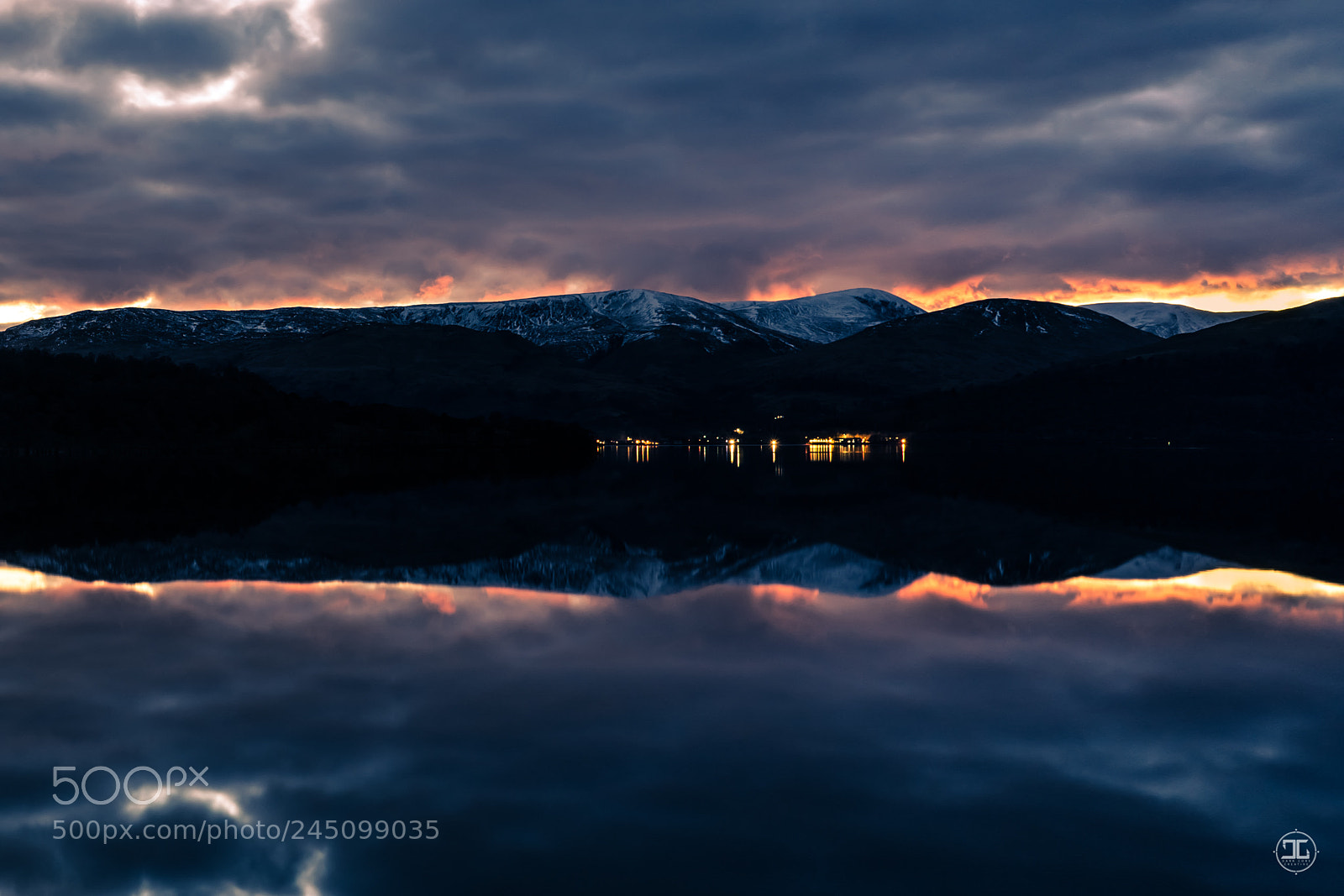 Sony a7 II sample photo. Mirror-like reflections on loch photography