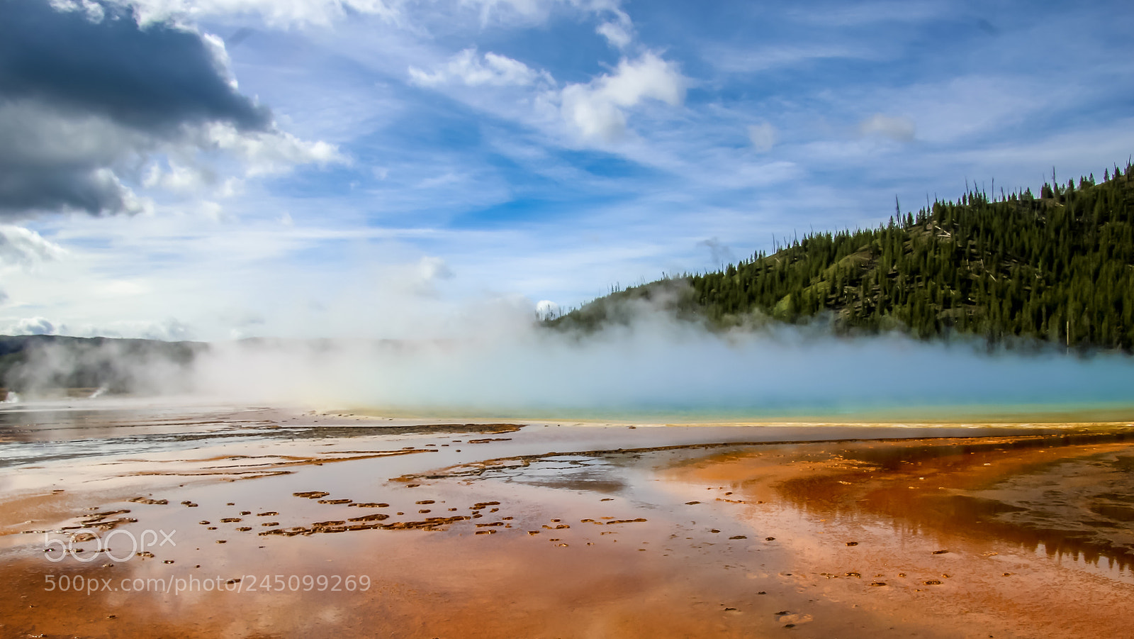 Canon EOS 1200D (EOS Rebel T5 / EOS Kiss X70 / EOS Hi) sample photo. Grand prismatic spring photography