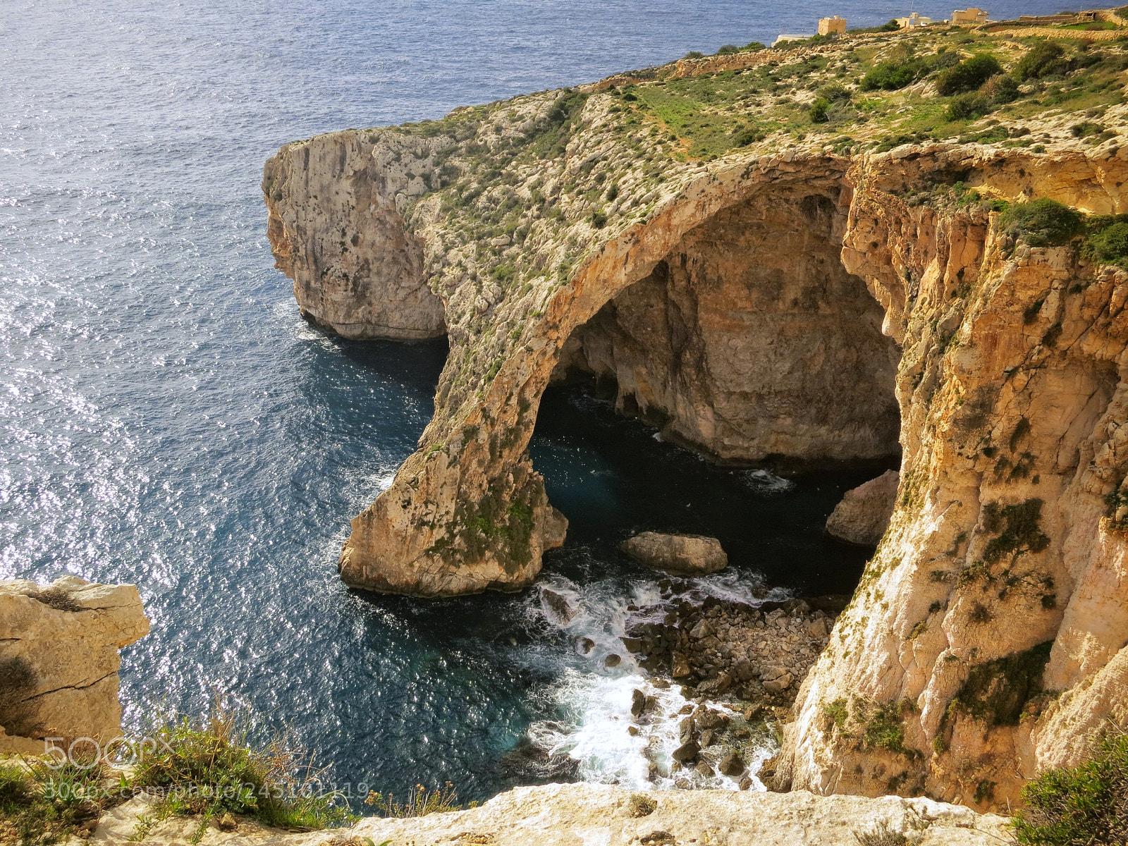 Canon PowerShot S100 sample photo. Blue grotto, malta photography
