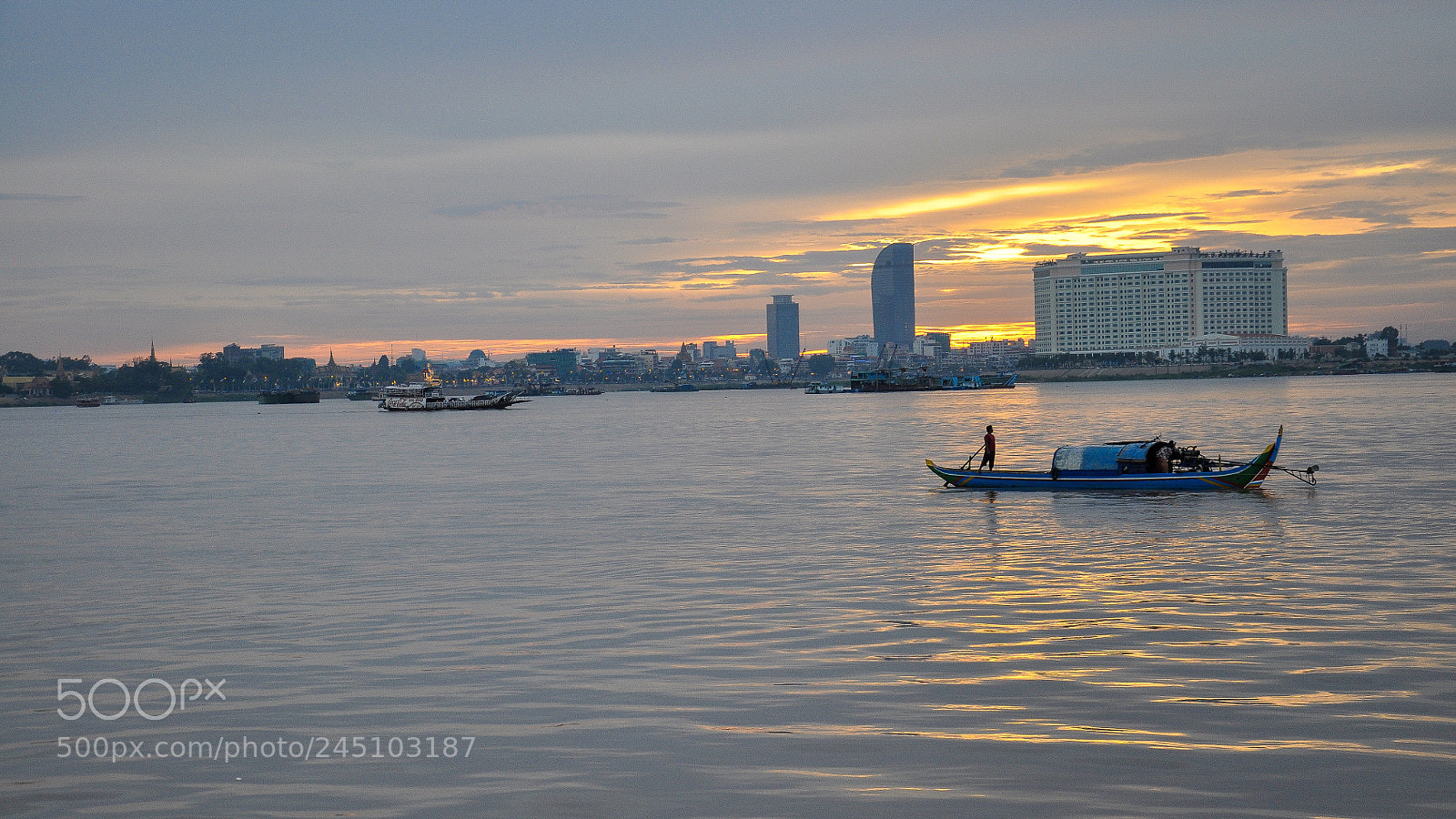 Nikon D90 sample photo. Cambodia sunset photography