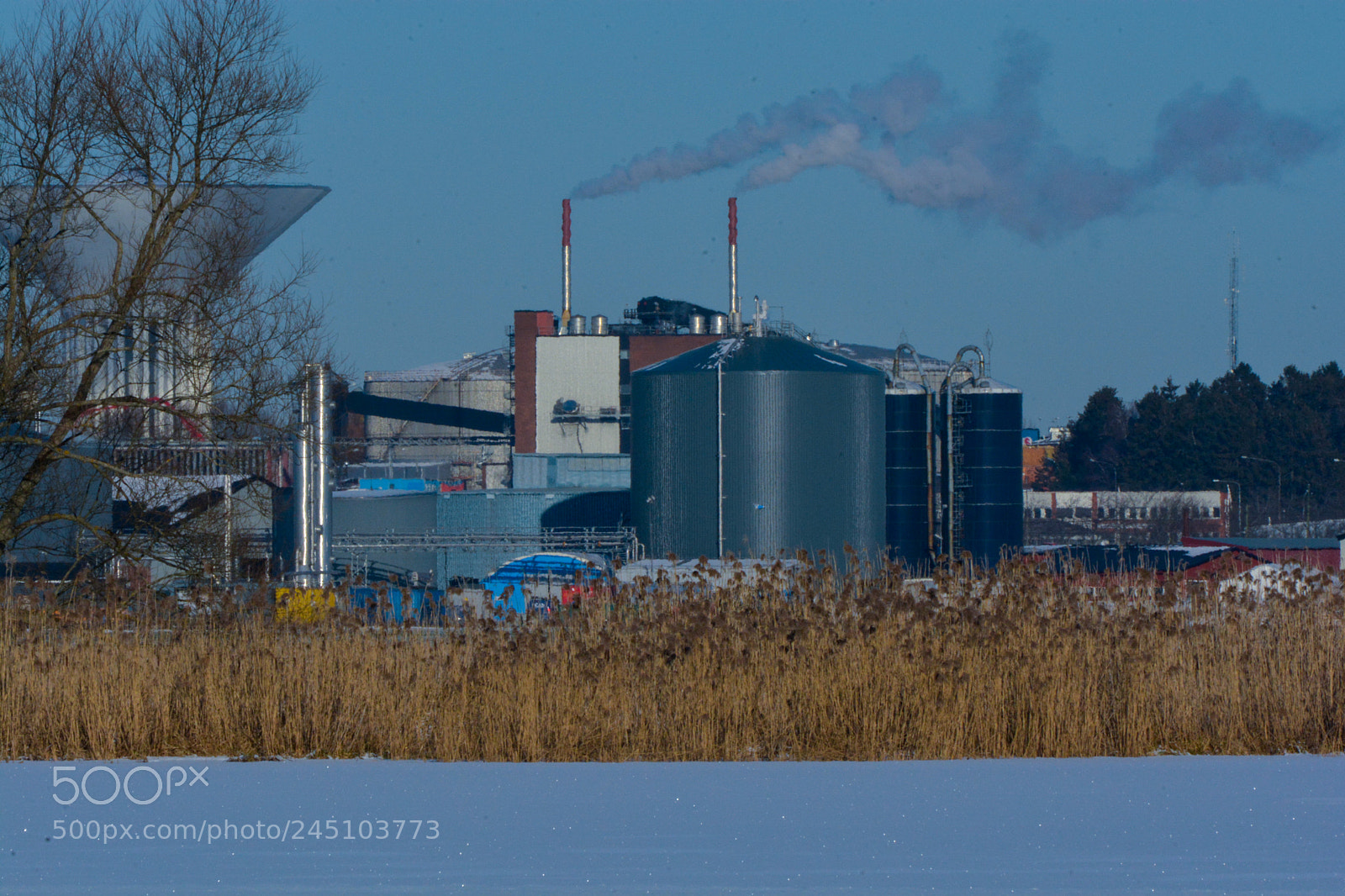 Nikon D7100 sample photo. The industrial area in photography