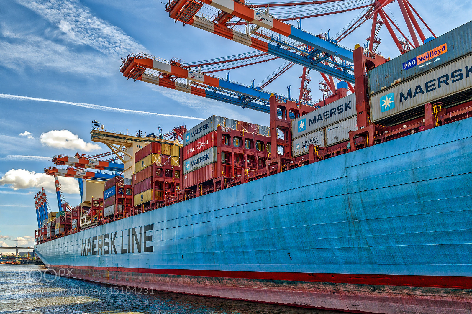 Nikon D4S sample photo. Cranes @ harbor hamburg germany ! photography