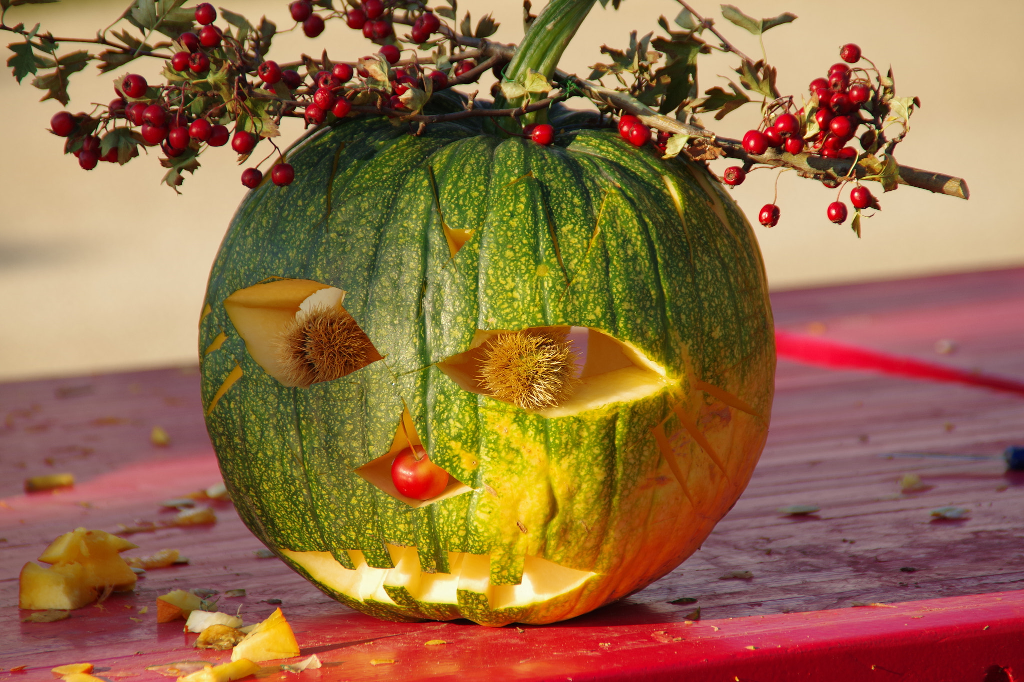 Pentax K-S2 + Tamron AF 18-200mm F3.5-6.3 XR Di II LD Aspherical (IF) Macro sample photo. Pumpkin photography