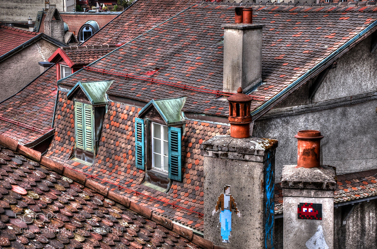 Nikon D7000 sample photo. Roofs of lausanne photography