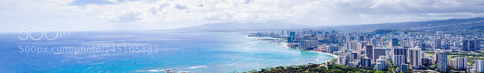 Nikon D40 sample photo. Waikiki from diamond head 2 photography