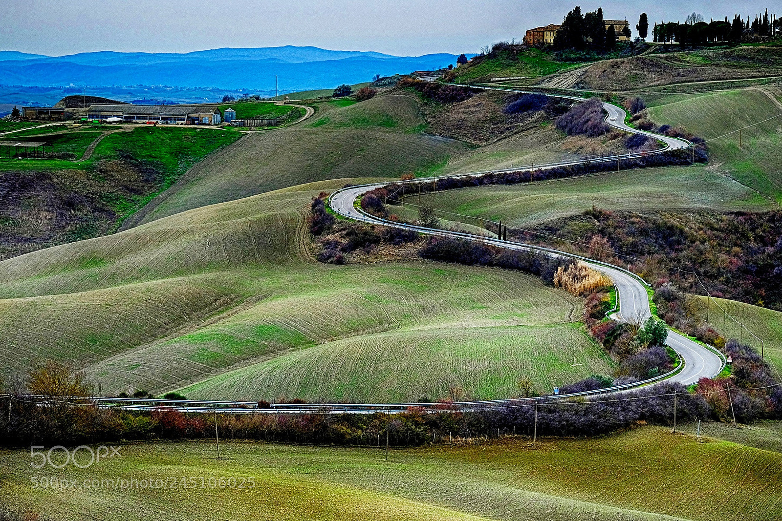 Fujifilm X-M1 sample photo. The road with curves photography