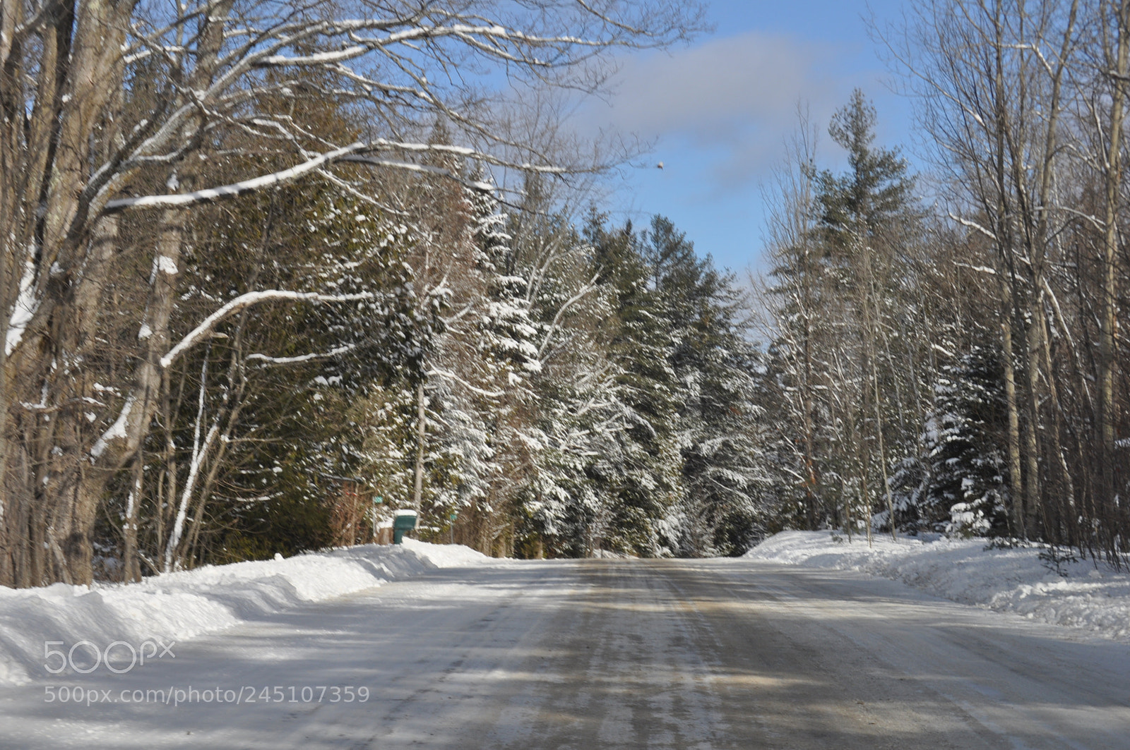 Nikon D5000 sample photo. Lonely road photography