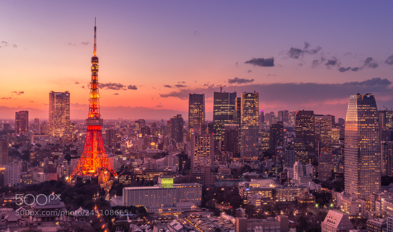 Nikon D610 sample photo. Sunset over minato tokyo photography