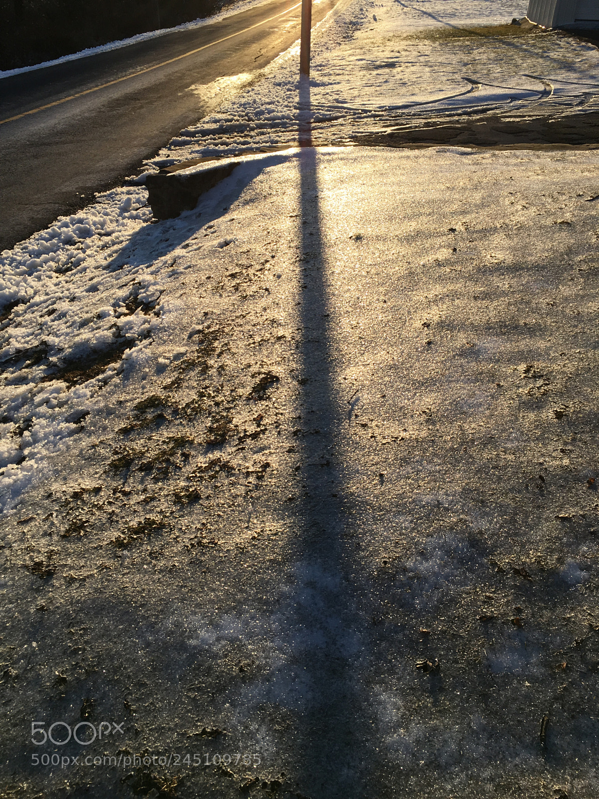 Apple iPhone 6s sample photo. Shadow on ice photography