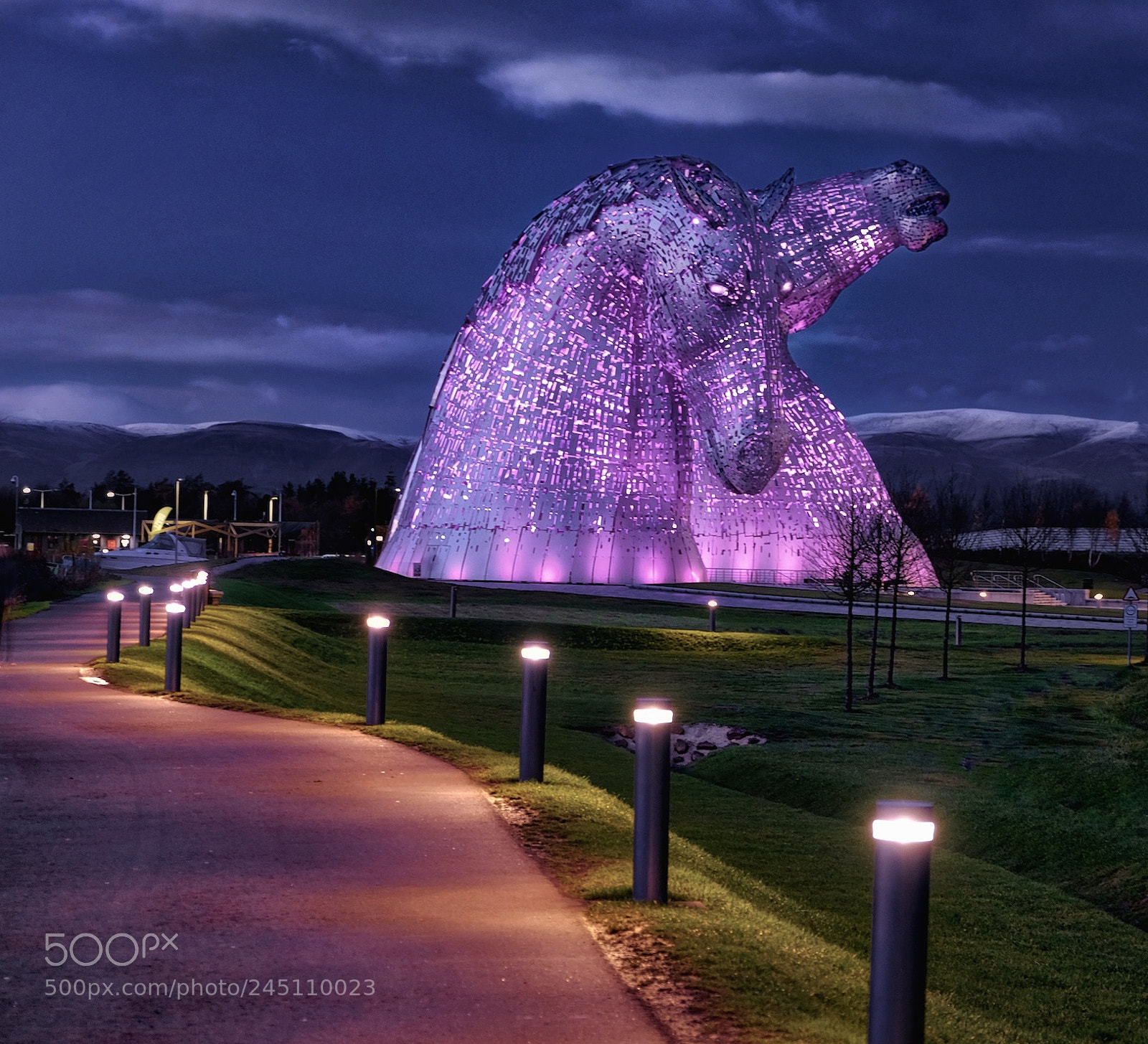 Fujifilm X-T1 sample photo. The kelpies at helix photography