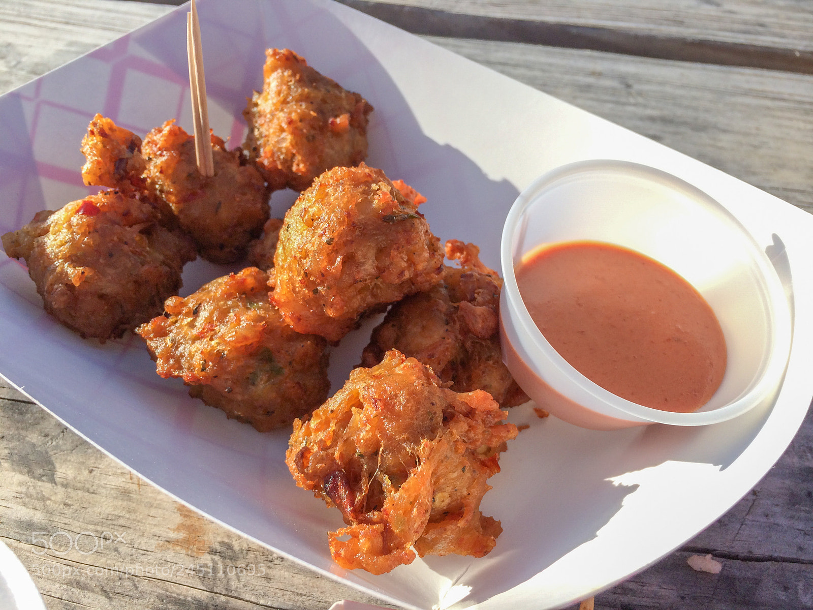 Apple iPhone 5s sample photo. Conch fritters photography