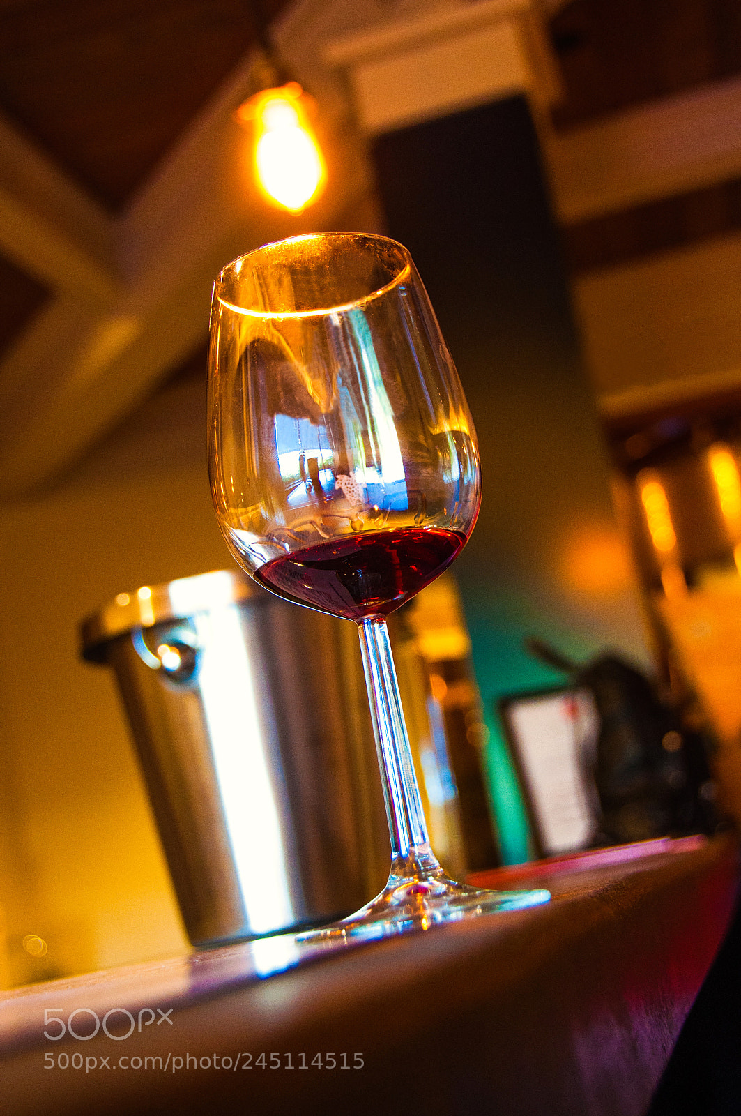 Nikon D90 sample photo. Red wine glass on photography