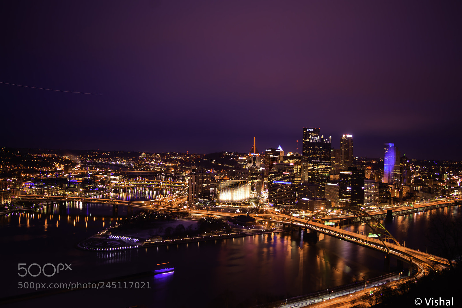 Nikon D7200 sample photo. Pittsburg in lights photography