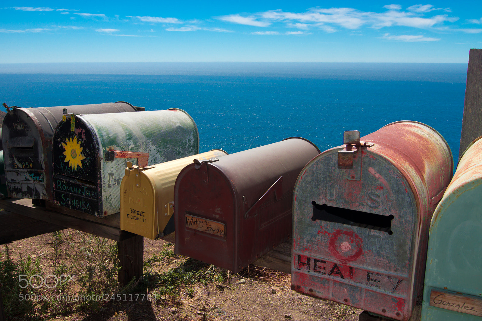 Sony SLT-A65 (SLT-A65V) sample photo. Big sur post boxes photography