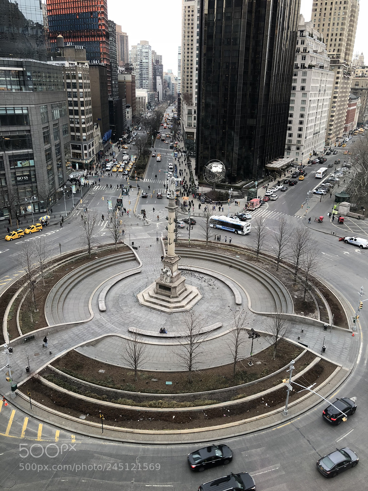 Apple iPhone X sample photo. Columbus circle photography