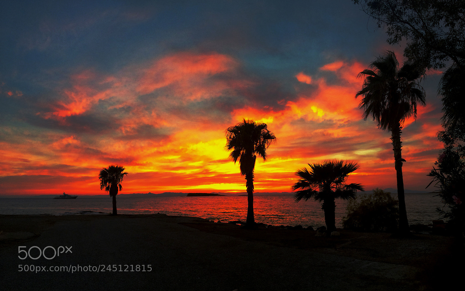Apple iPhone 5s sample photo. Sun set greece photography