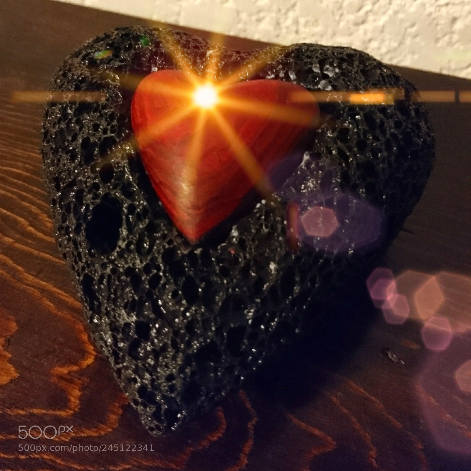 Sony Xperia X sample photo. Heart on the rock photography