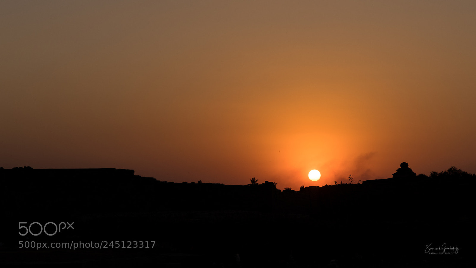 Nikon D850 sample photo. Sunset at hampi photography