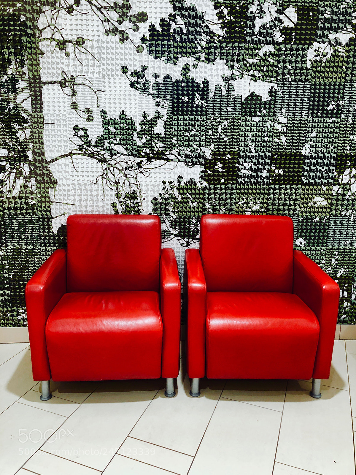 Apple iPhone 8 Plus sample photo. Red chairs photography