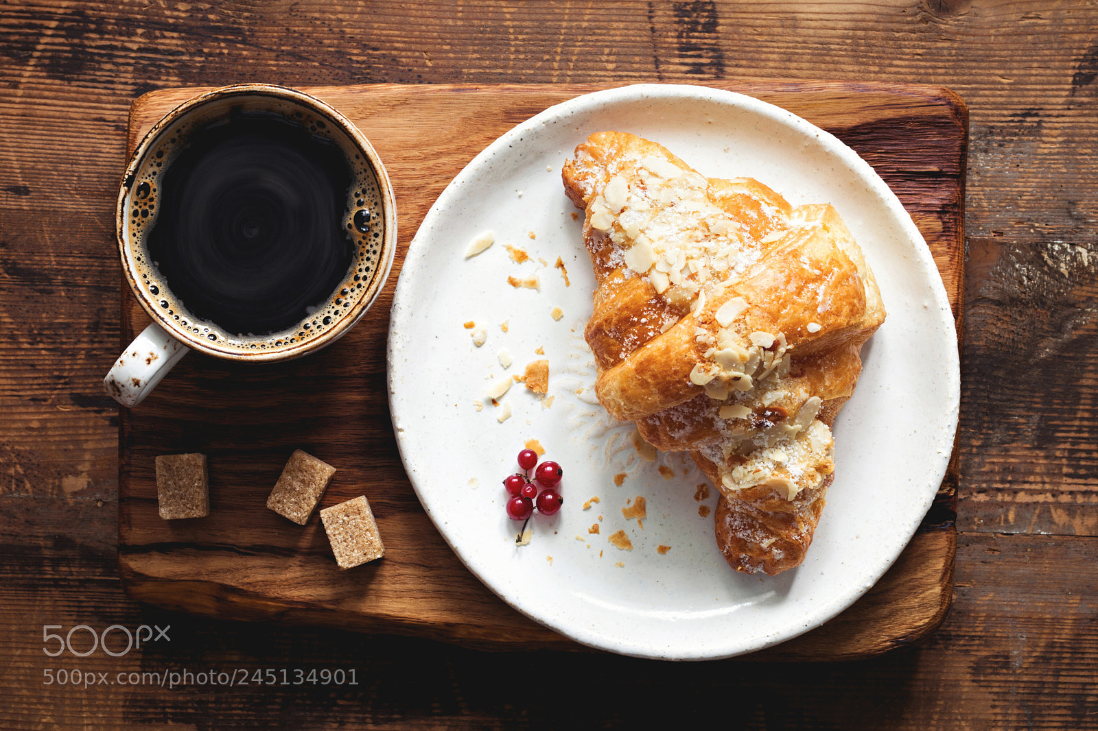 Nikon D7100 sample photo. Croissant and cup of photography