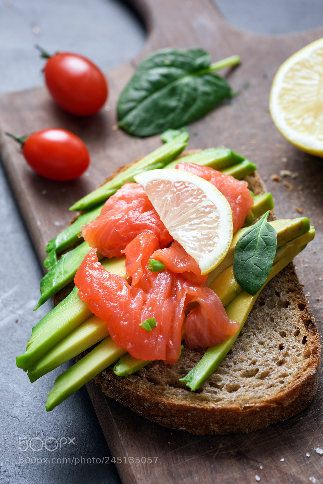 Nikon D810 sample photo. Toast with avocado and photography