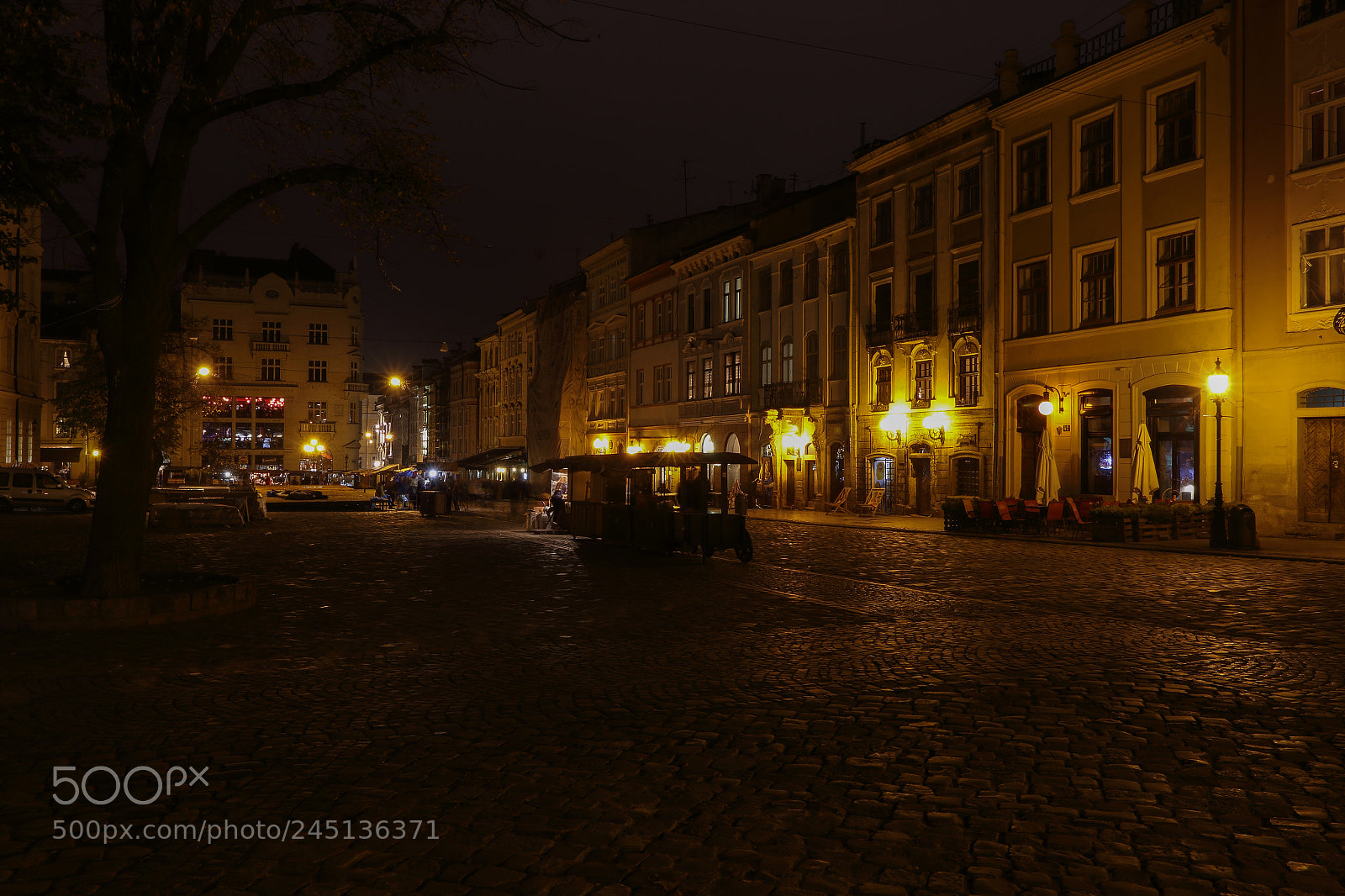 Canon EOS 7D Mark II sample photo. Night lviv photography
